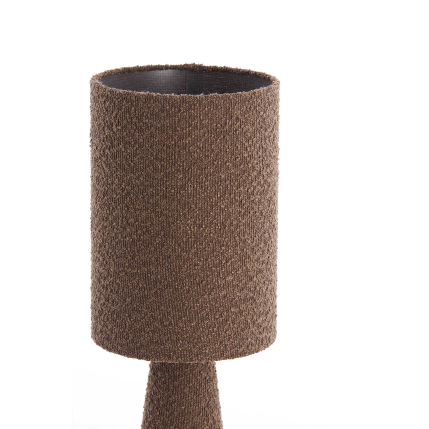 Table lamp Ø20x58 cm MICKY bouclé brown
