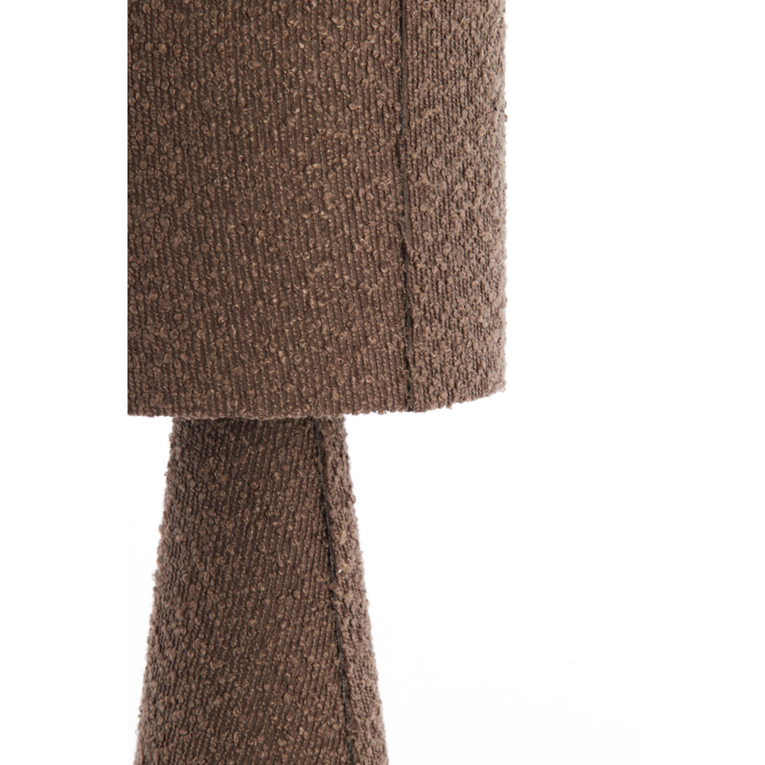 Table lamp Ø20x58 cm MICKY bouclé brown