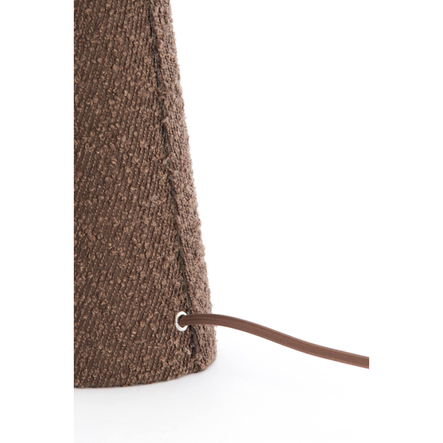 Table lamp Ø20x58 cm MICKY bouclé brown