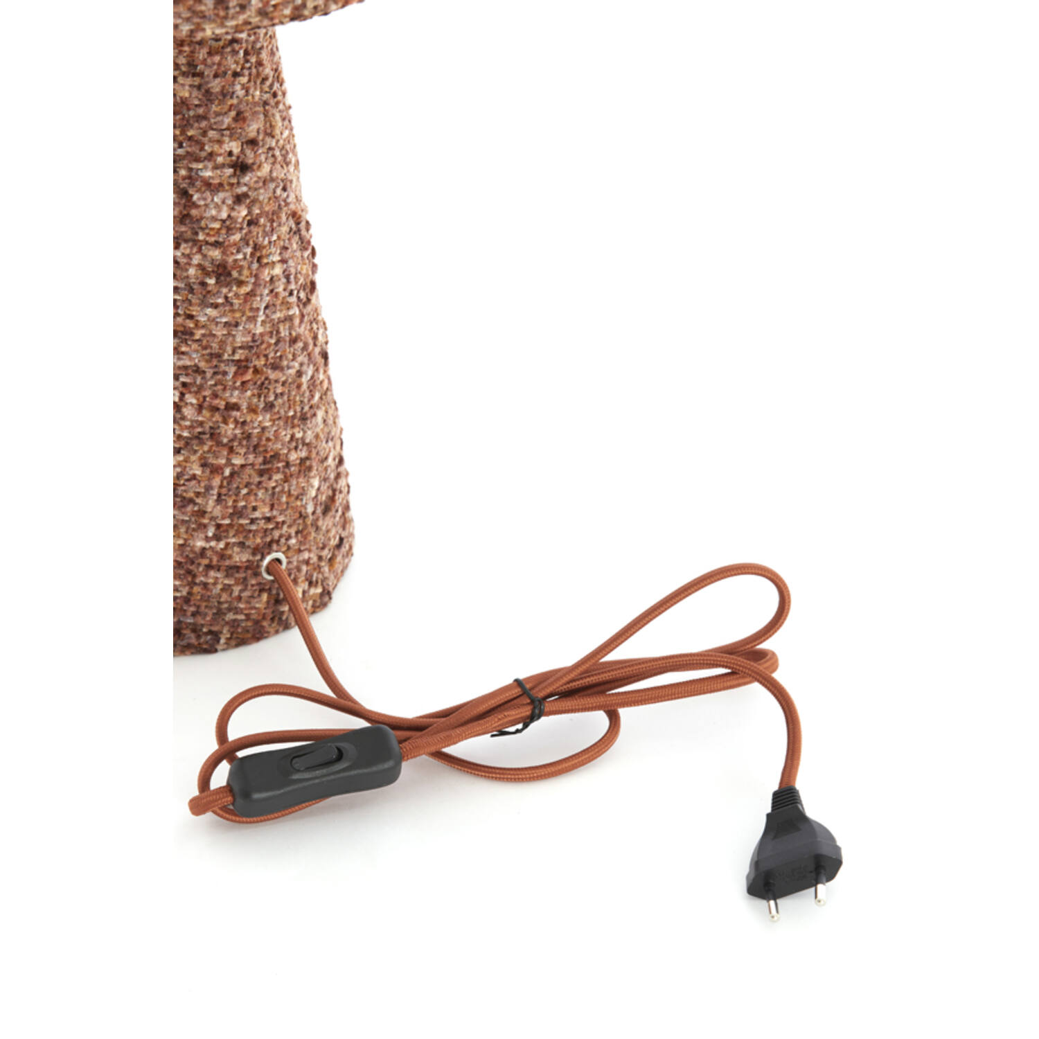 Table lamp Ø20x58 cm MICKY bouclé burgundy