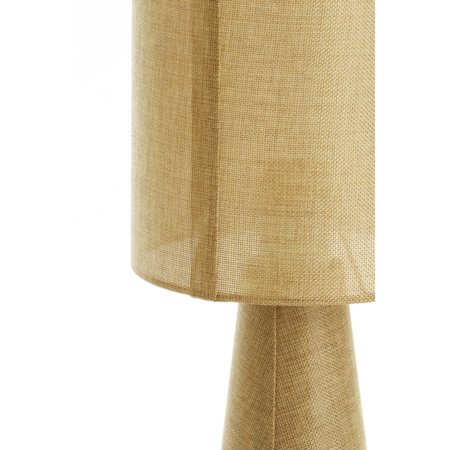 Tafellamp Ø20x58 cm MICKY linnen olijf groen