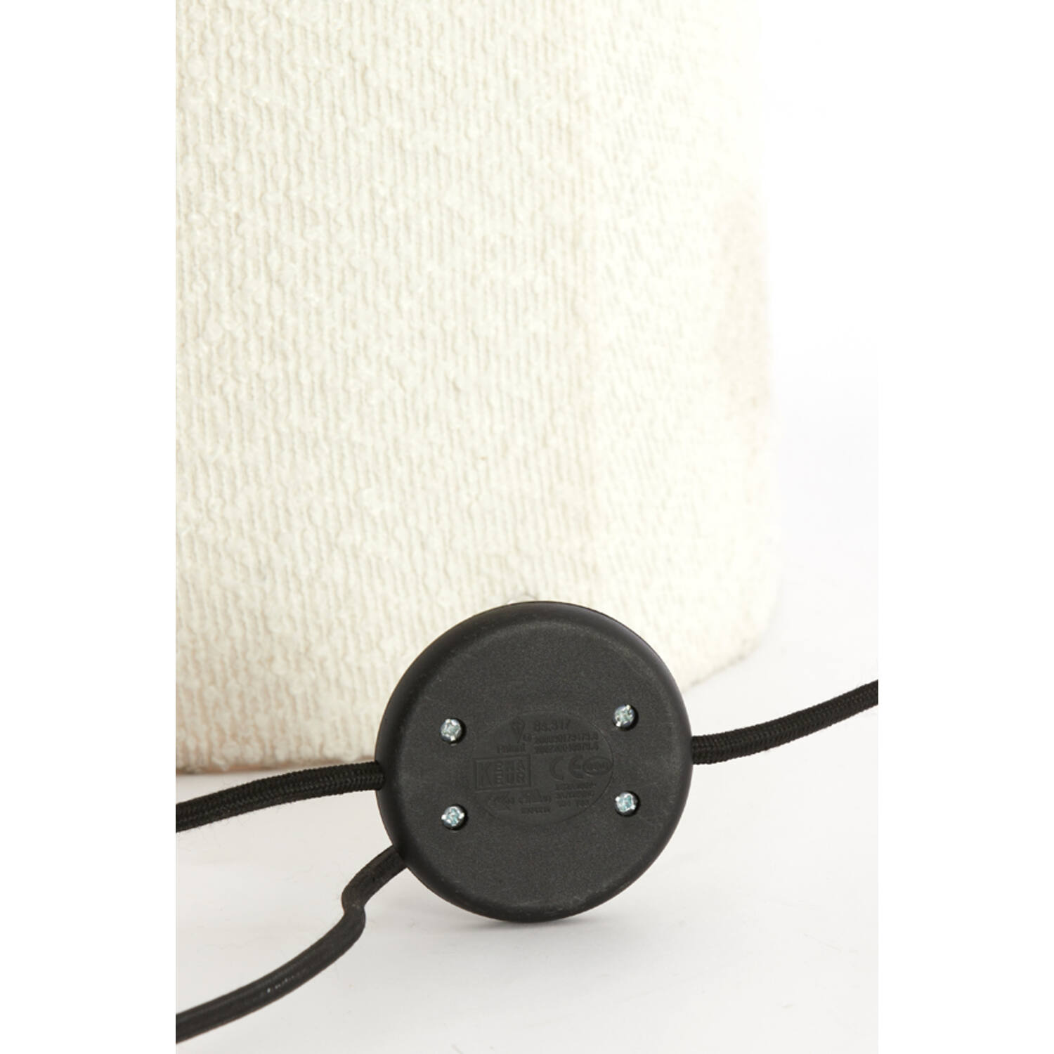 Vloerlamp Ø40x165 cm MIKKEL bouclé crème
