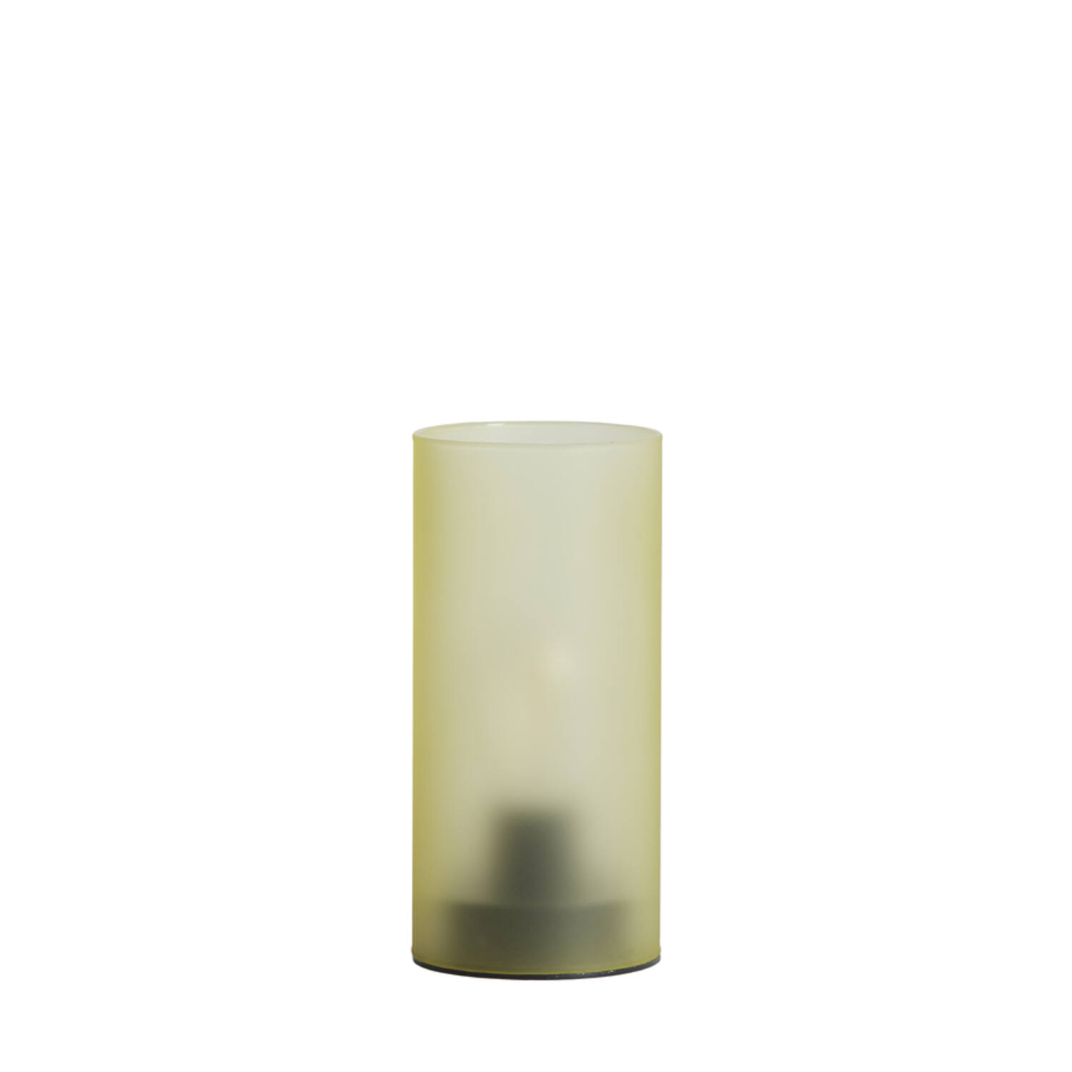 Table lamp LED Ø7x15 cm VAZOLLA glass matt yellow