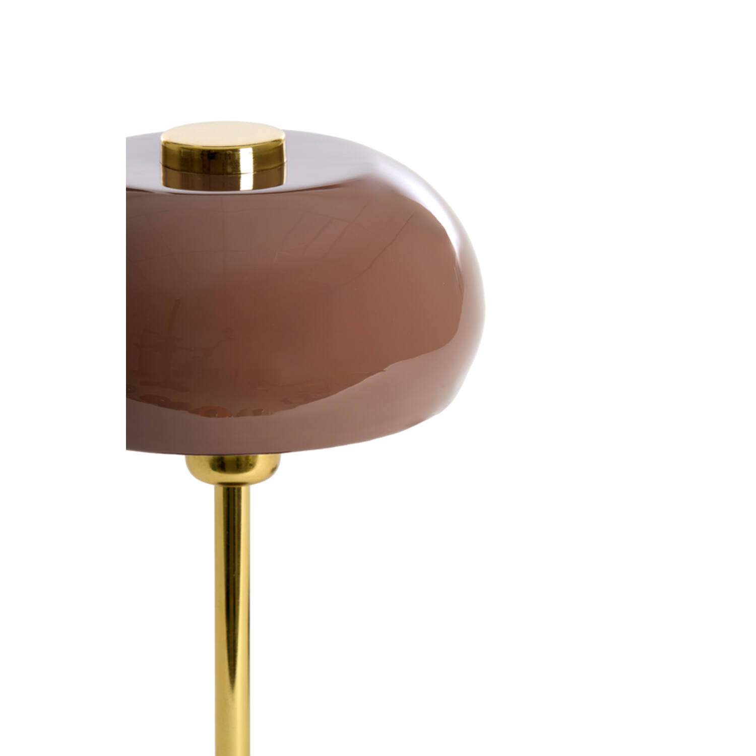 Table lamp Ø22x34 cm SURIN shiny dark brown+gold