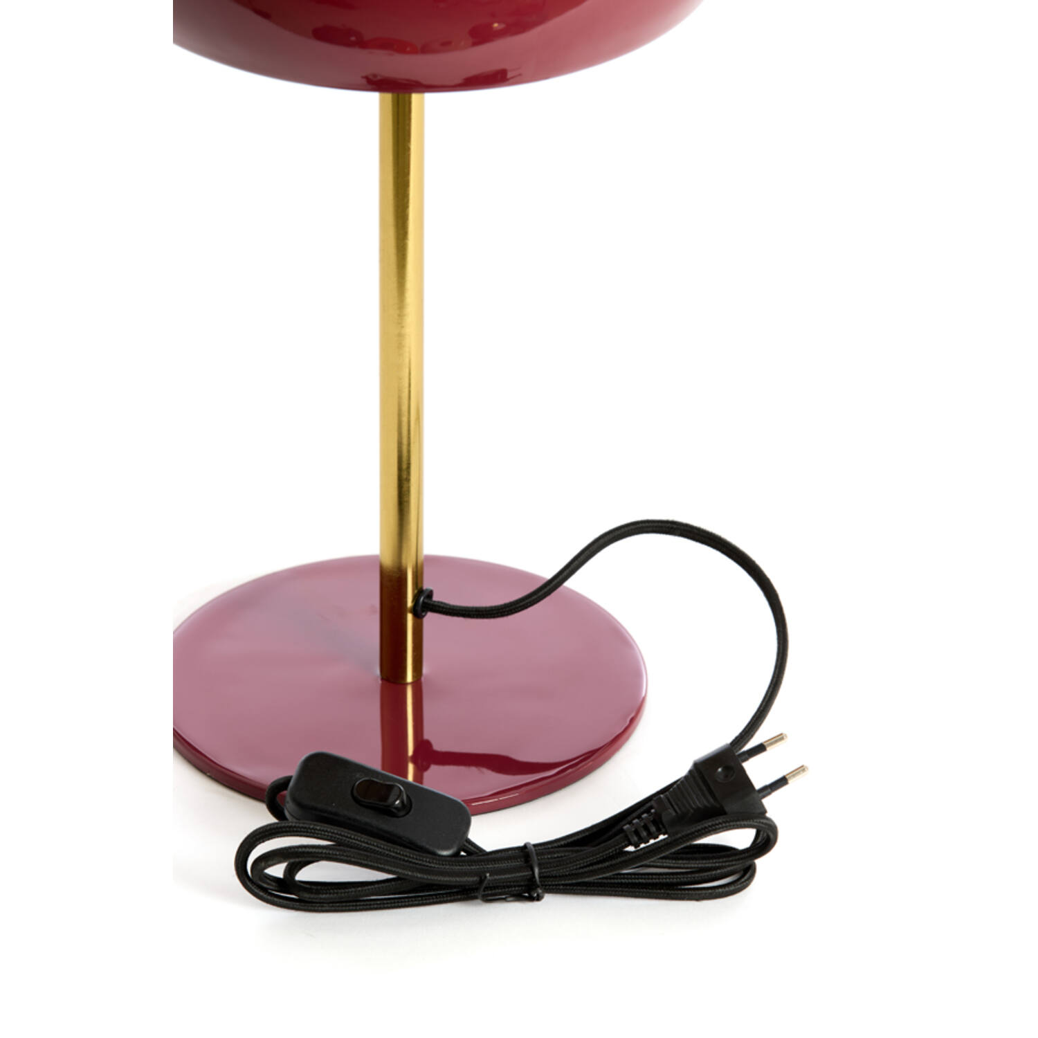 Table lamp Ø23x40 cm SURIN shiny burgundy+gold