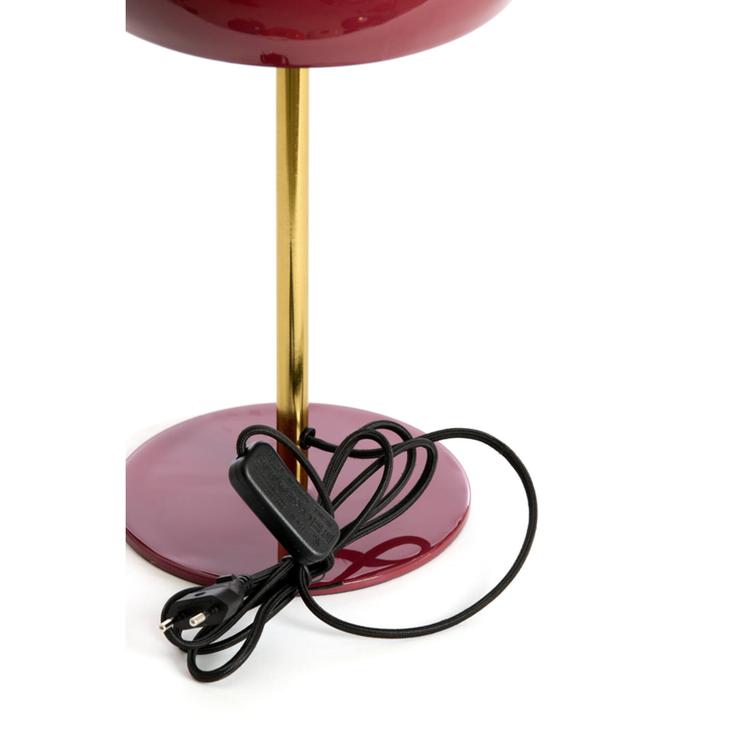 Table lamp Ø23x40 cm SURIN shiny burgundy+gold