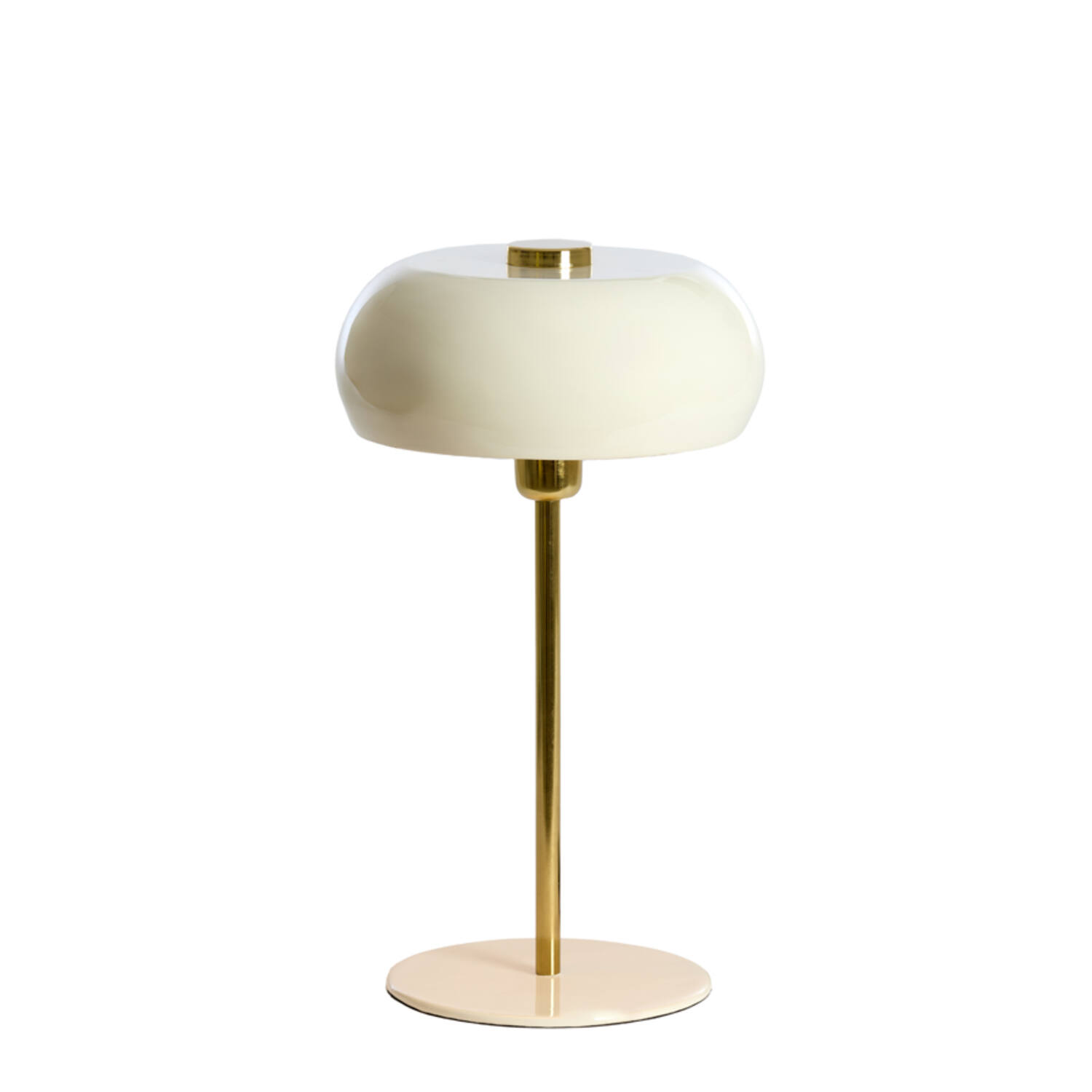 Tafellamp Ø26x47 cm SURIN glans crème+goud