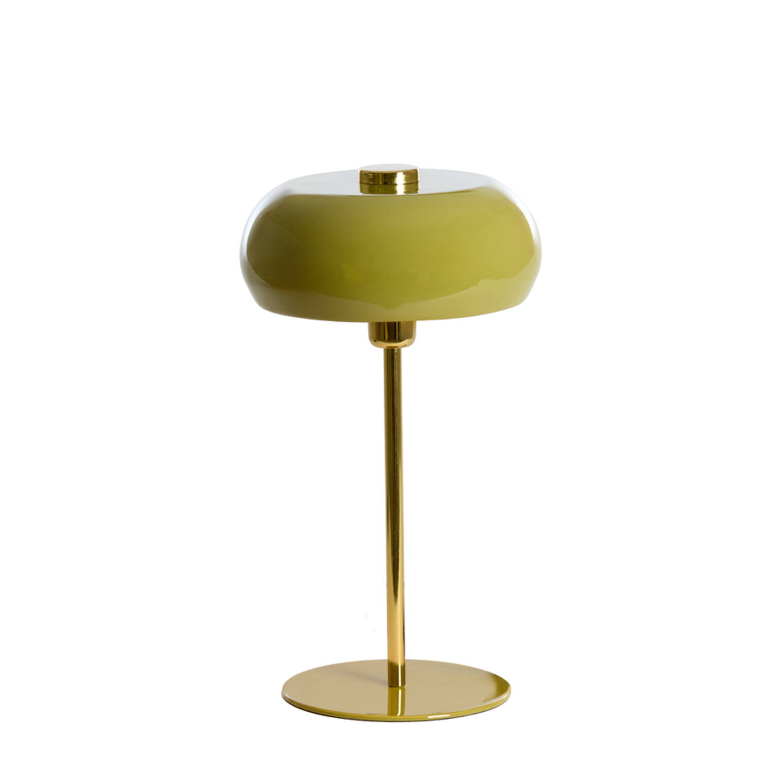 Tafellamp Ø26x47 cm SURIN glans olijf groen+goud