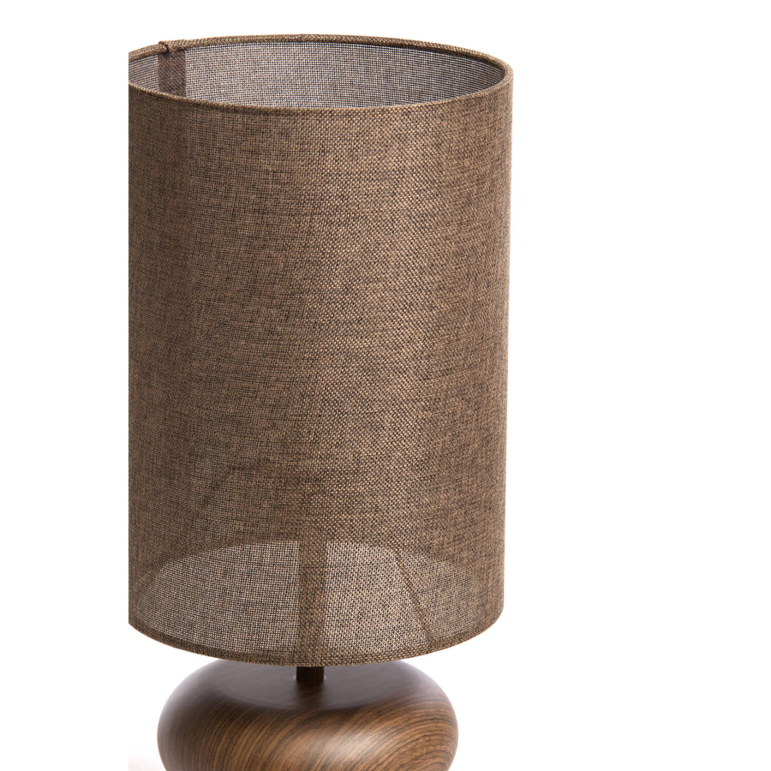 Tafellamp Ø22x67,5 cm DANIALO hout print d bruin+d bruin