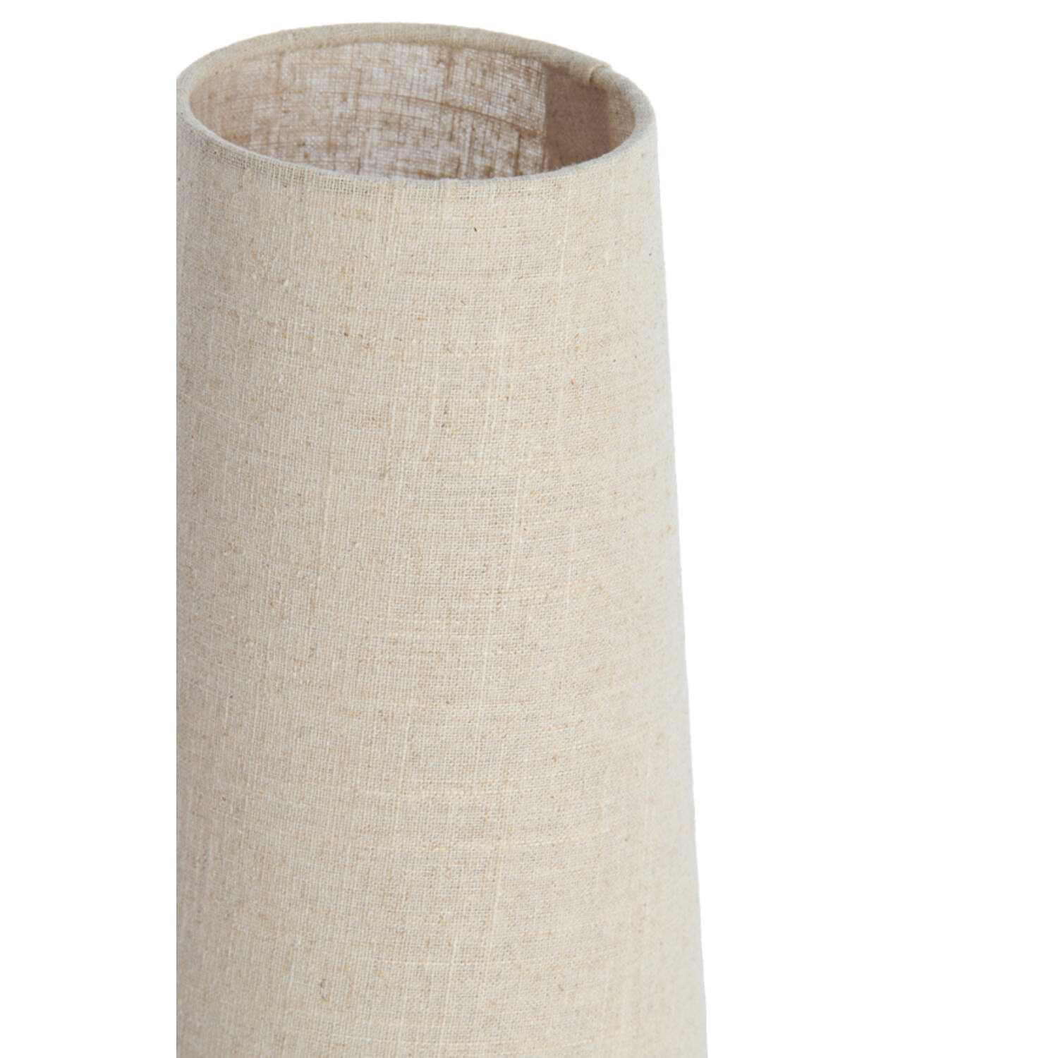 Tafellamp Ø15x42 cm HOWIE mat zwart+naturel