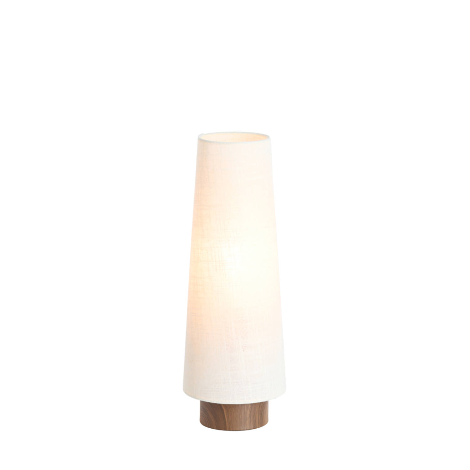 Table lamp Ø15x42 cm HOWIE wood print dark brown+cream