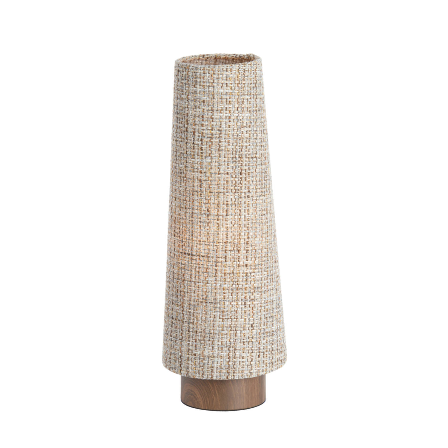 Tafellamp Ø19x52,5 cm HOWIE hout print d bruin+licht bruin