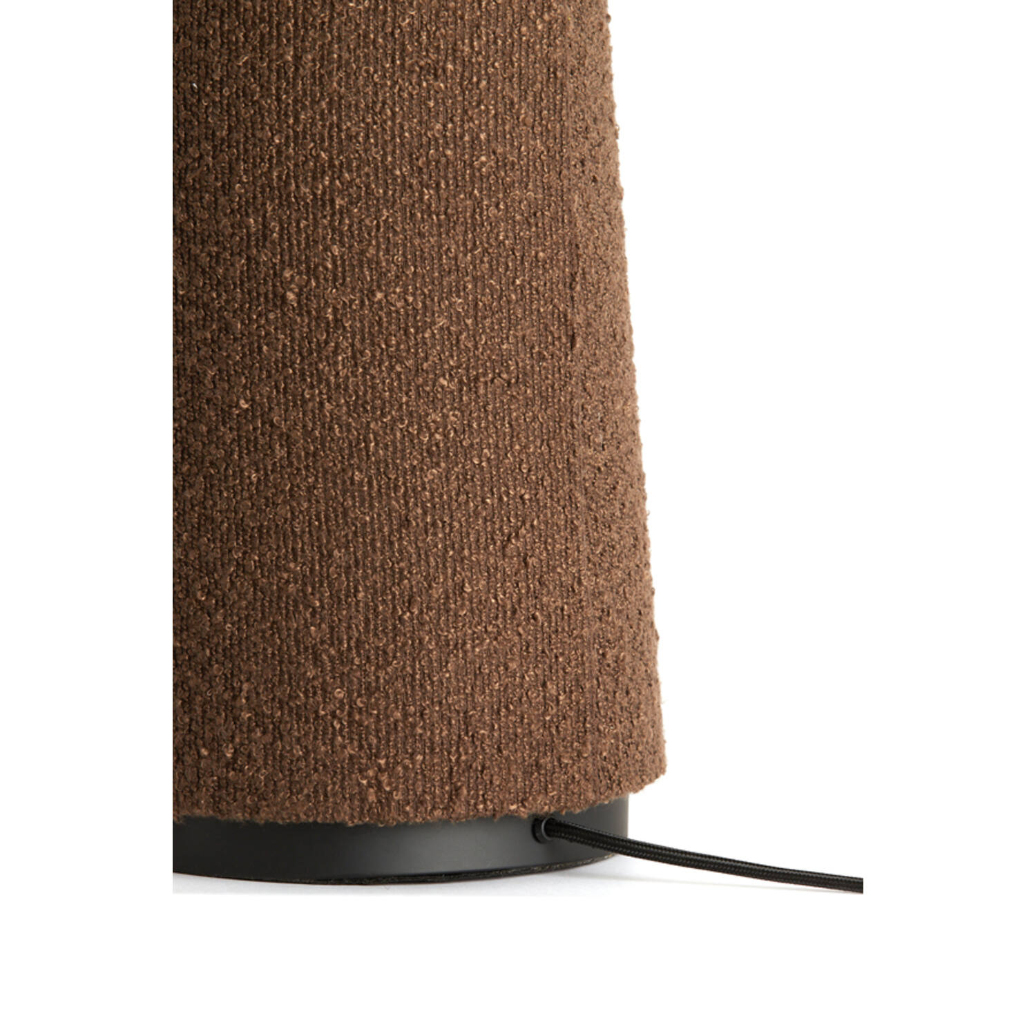 Floor lamp Ø50x168 cm DEVIA bouclé brown