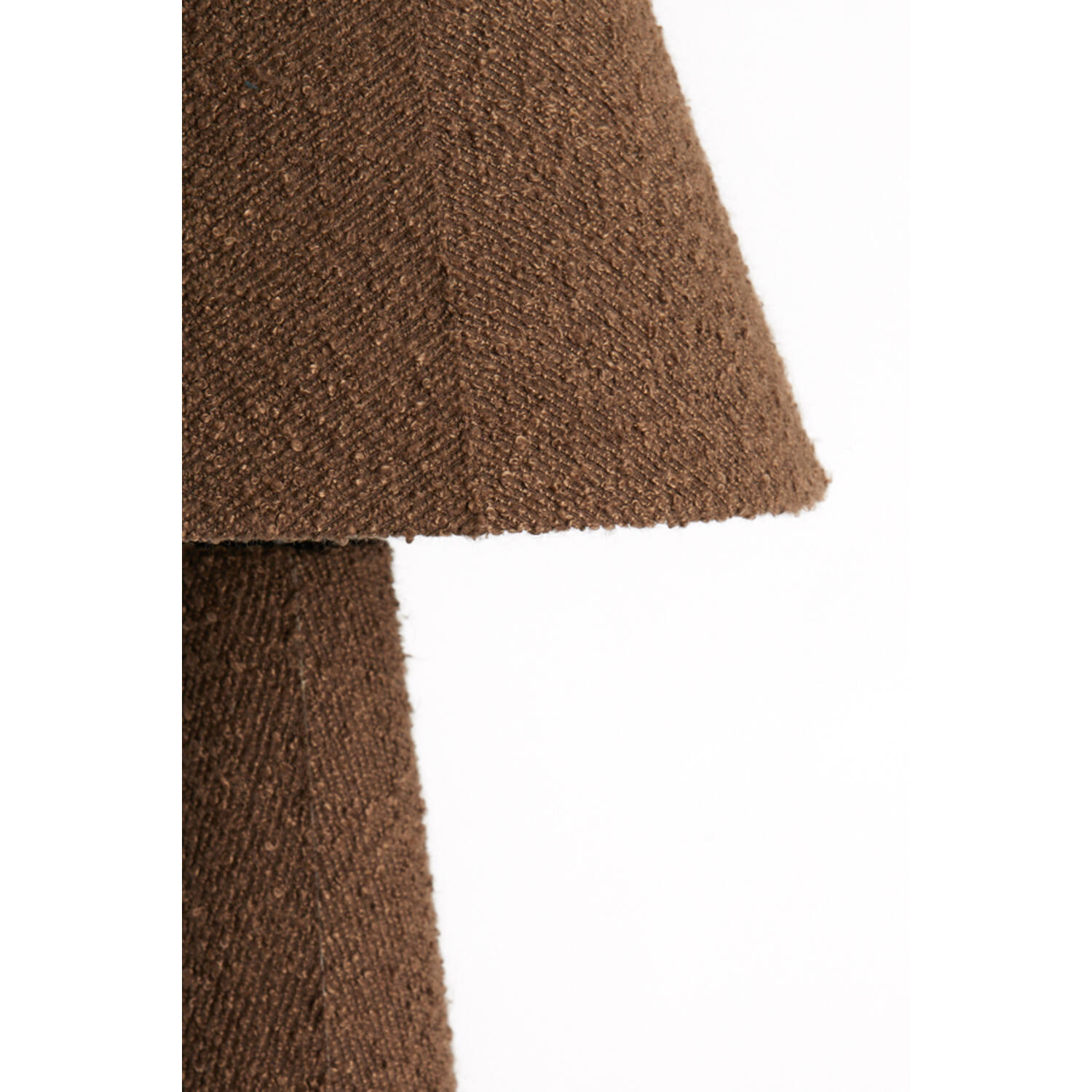 Floor lamp Ø50x168 cm DEVIA bouclé brown