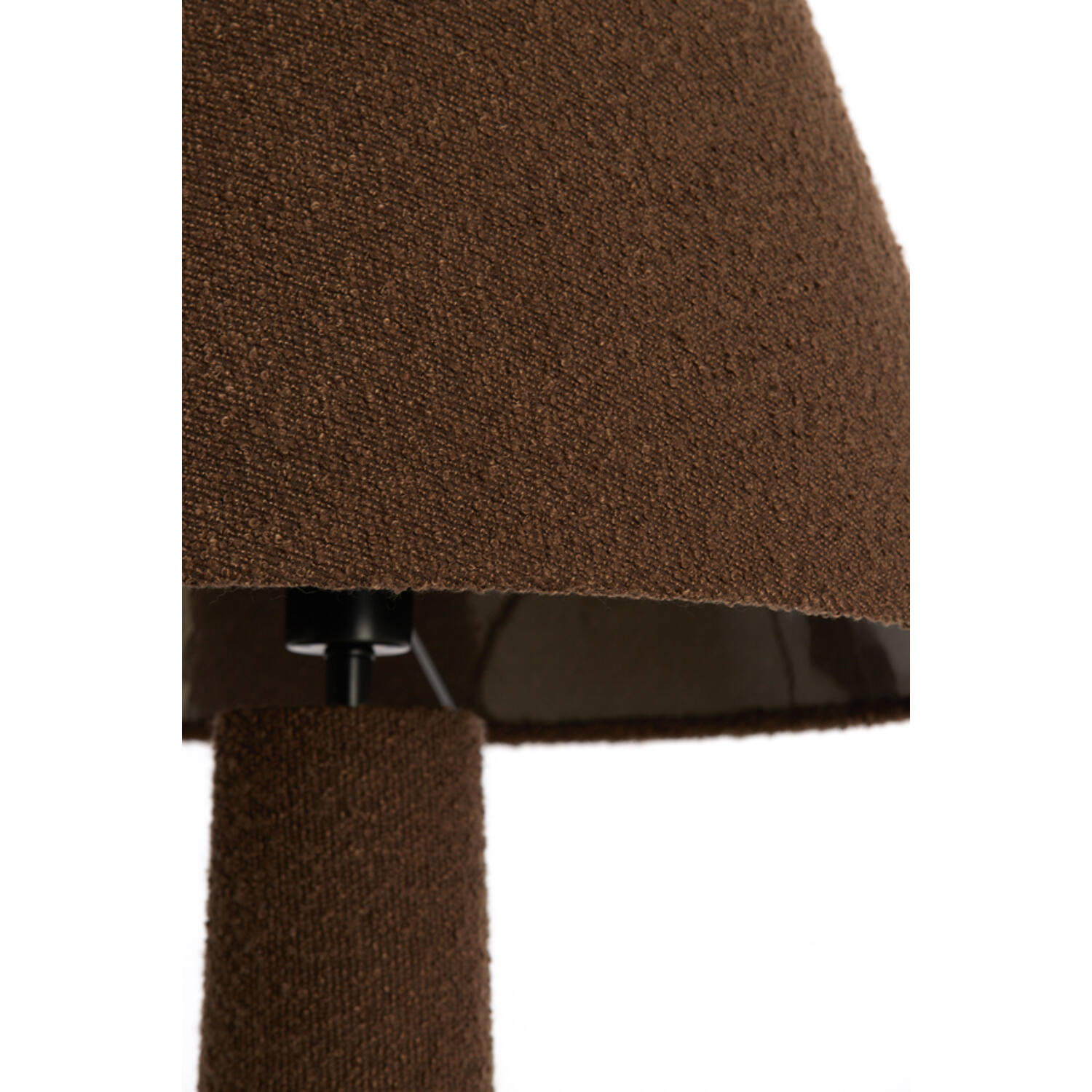 Floor lamp Ø50x168 cm DEVIA bouclé brown