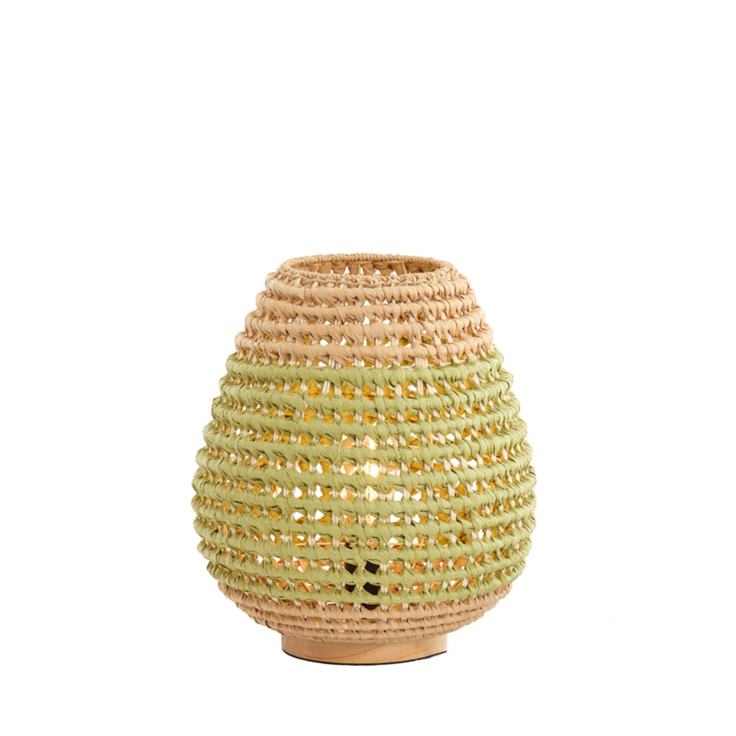 Table lamp Ø32x34,5 cm KALIPA rattan natural+green