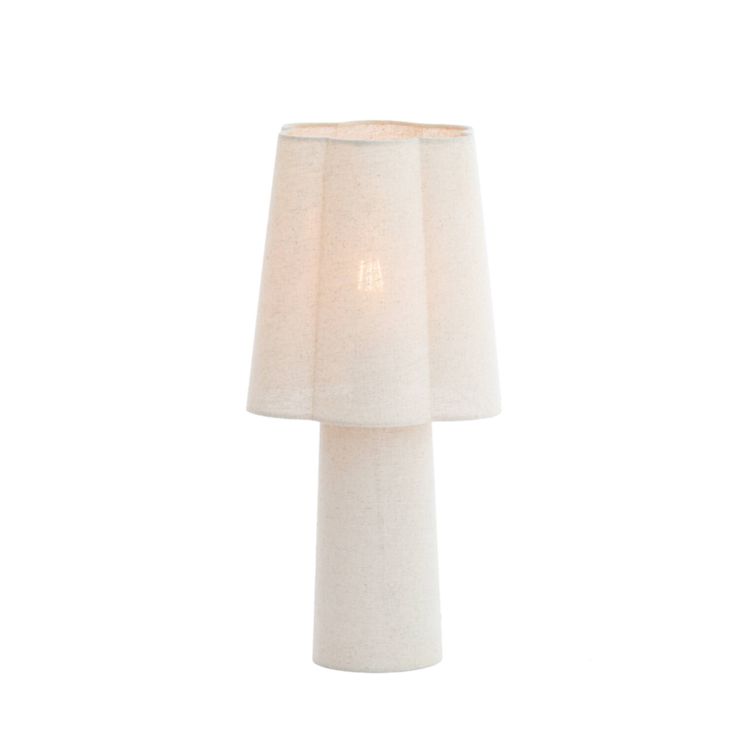 Table lamp Ø25x50 cm MUSABY linen white
