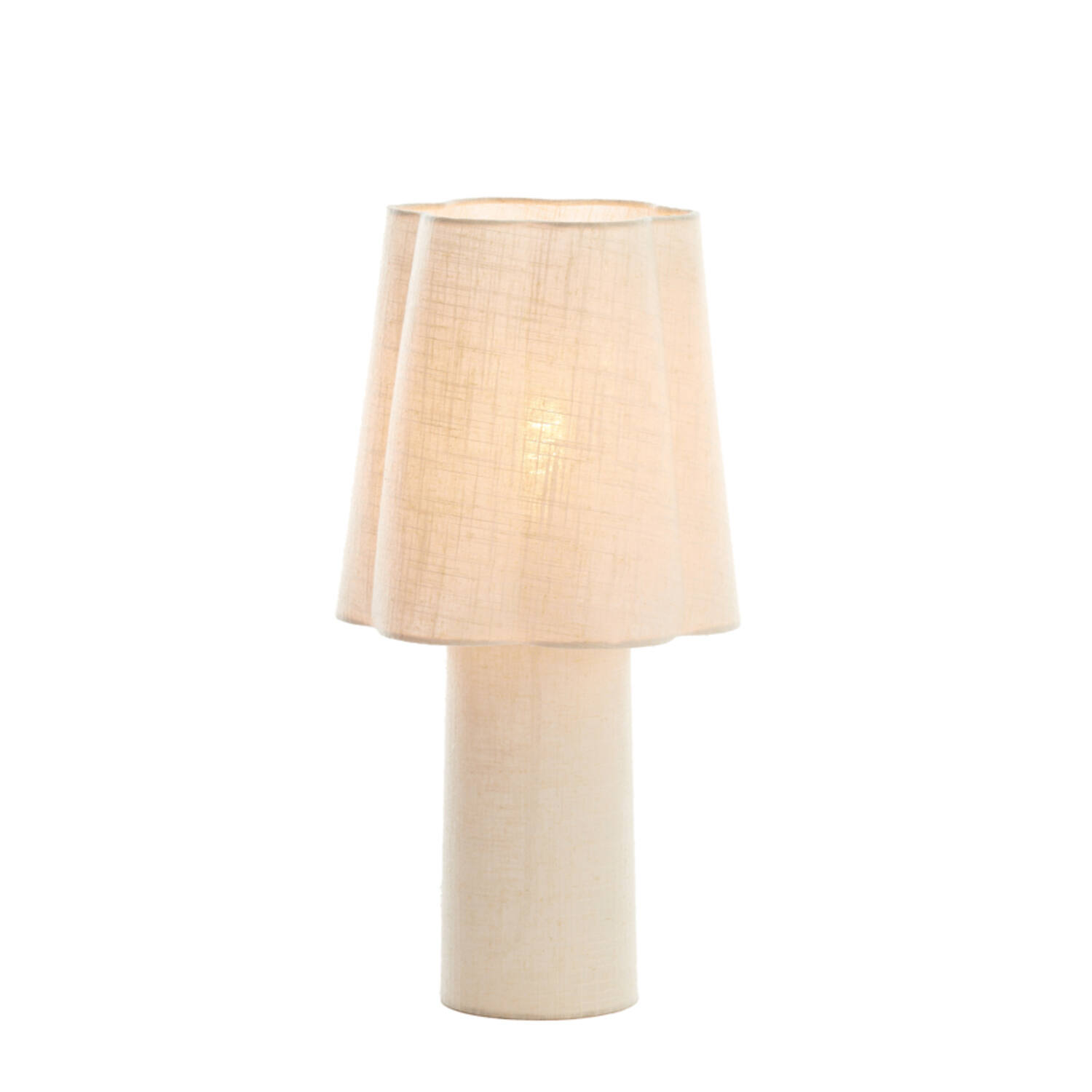 Tafellamp Ø25x50 cm MUSABY linnen naturel