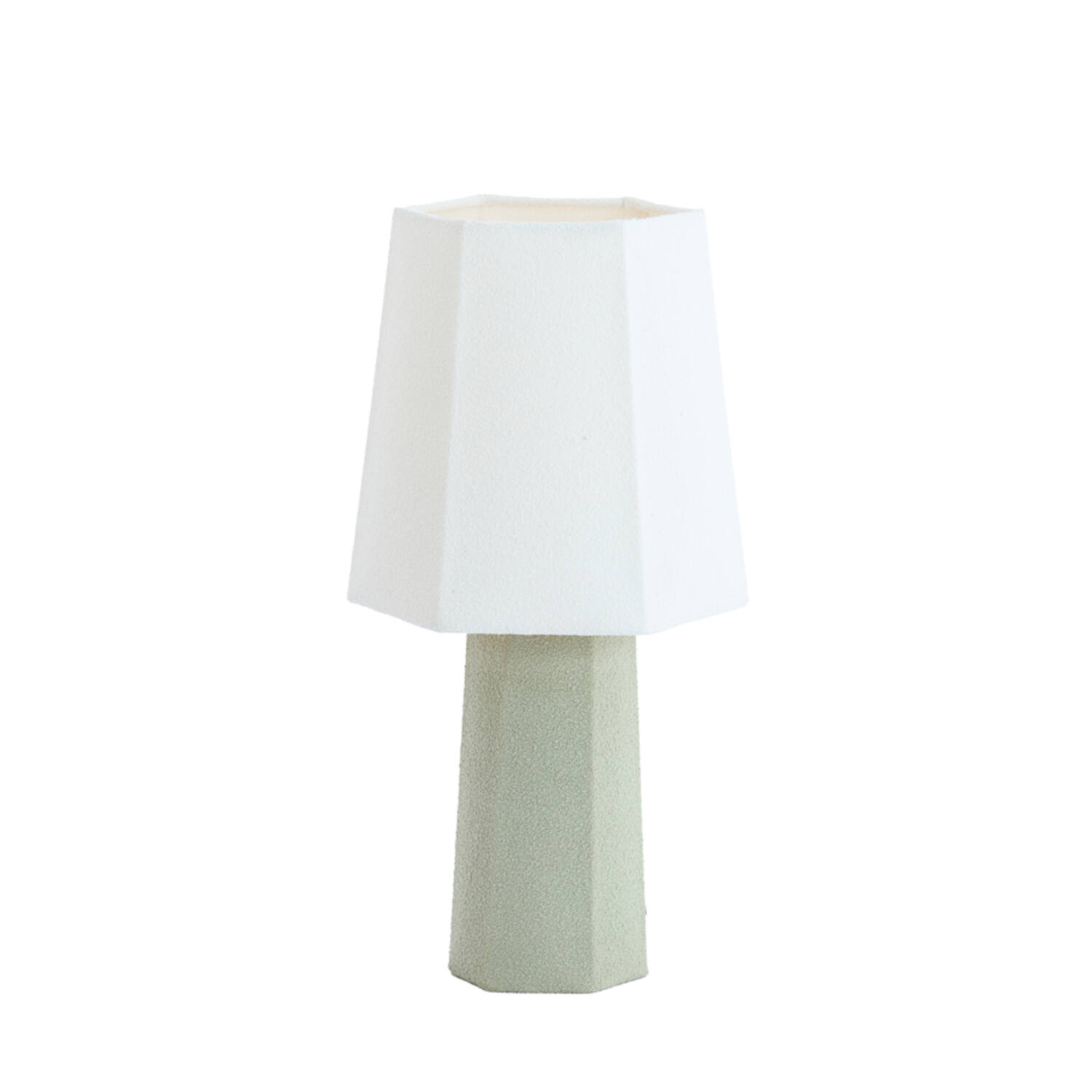 Tafellamp Ø25x49 cm MUSABO mint groen+wit
