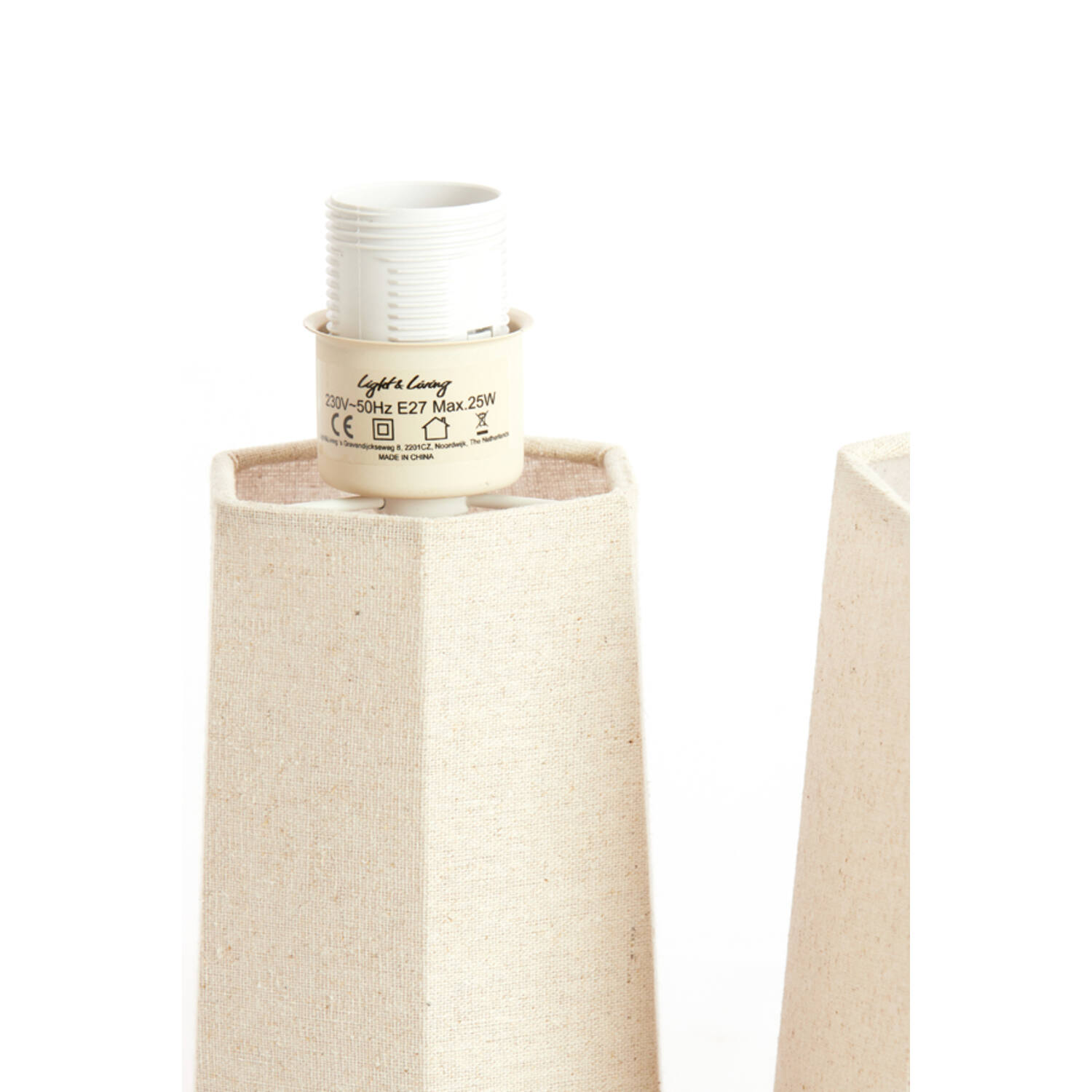 Table lamp Ø25x49 cm MUSABO linen natural