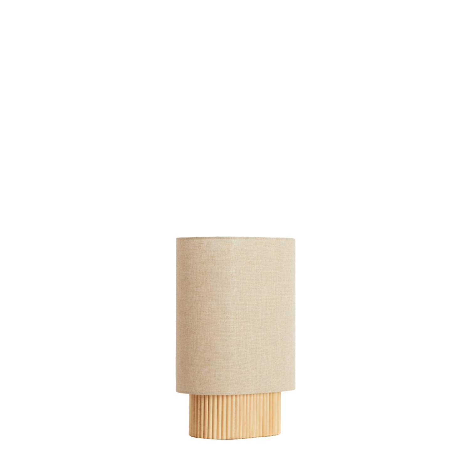 Tafellamp 30x20x45 cm LASLO hout naturel+linnen naturel