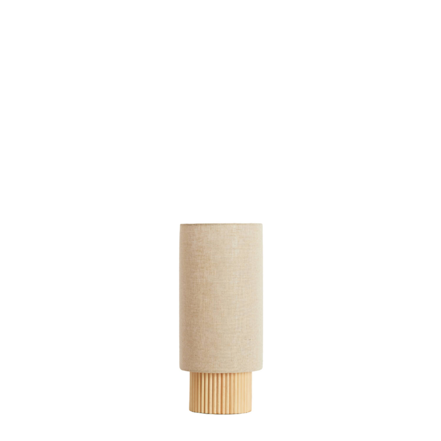 Tafellamp 30x20x45 cm LASLO hout naturel+linnen naturel