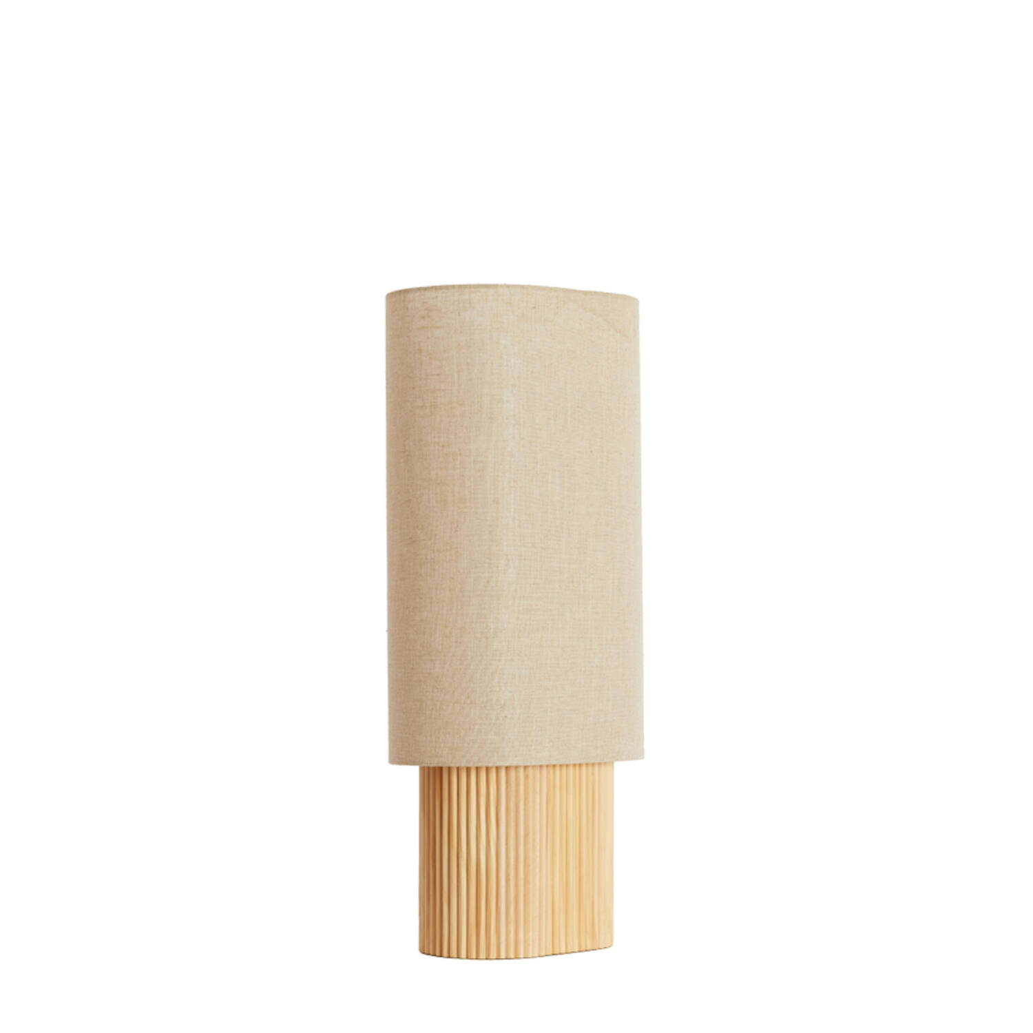 Table lamp 30x20x70 cm LASLO wood natural+linen natural