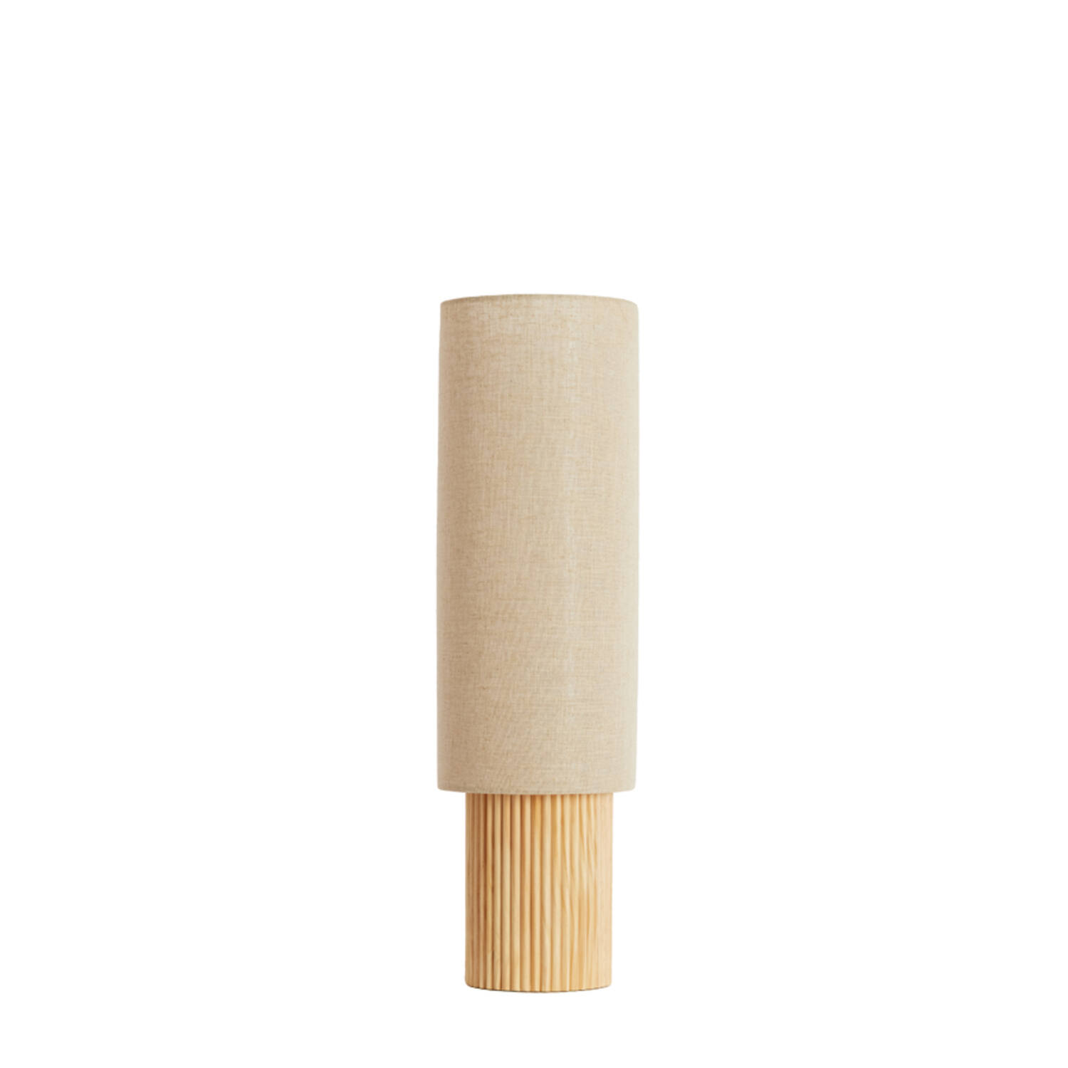 Table lamp 30x20x70 cm LASLO wood natural+linen natural