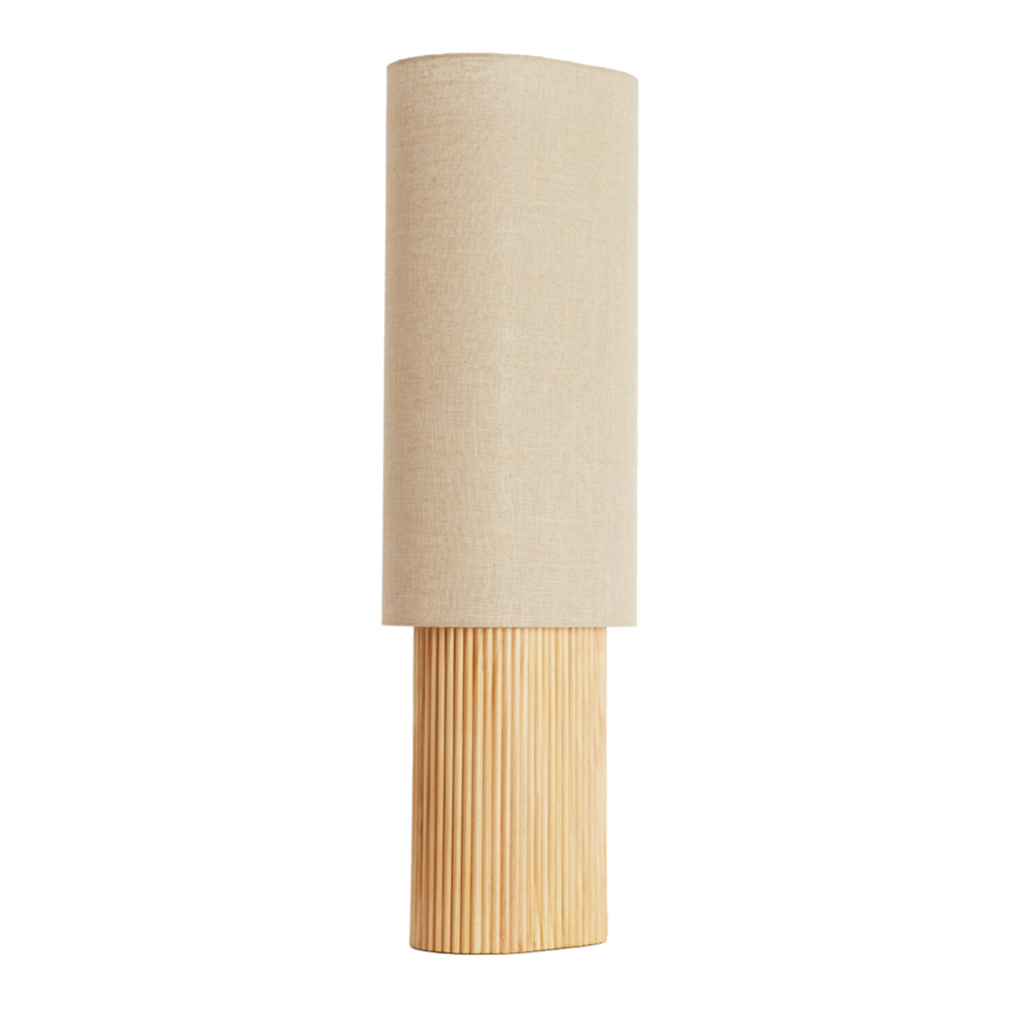 Table lamp 30x20x94 cm LASLO wood natural+linen natural