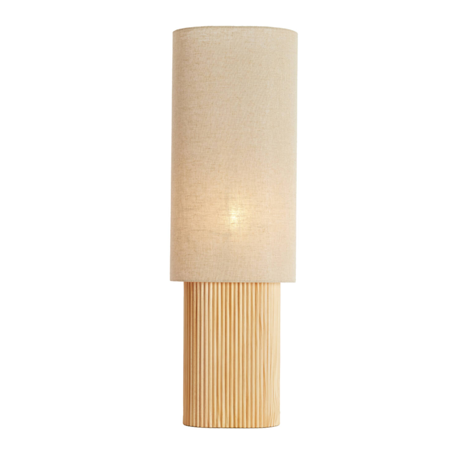 Table lamp 30x20x94 cm LASLO wood natural+linen natural