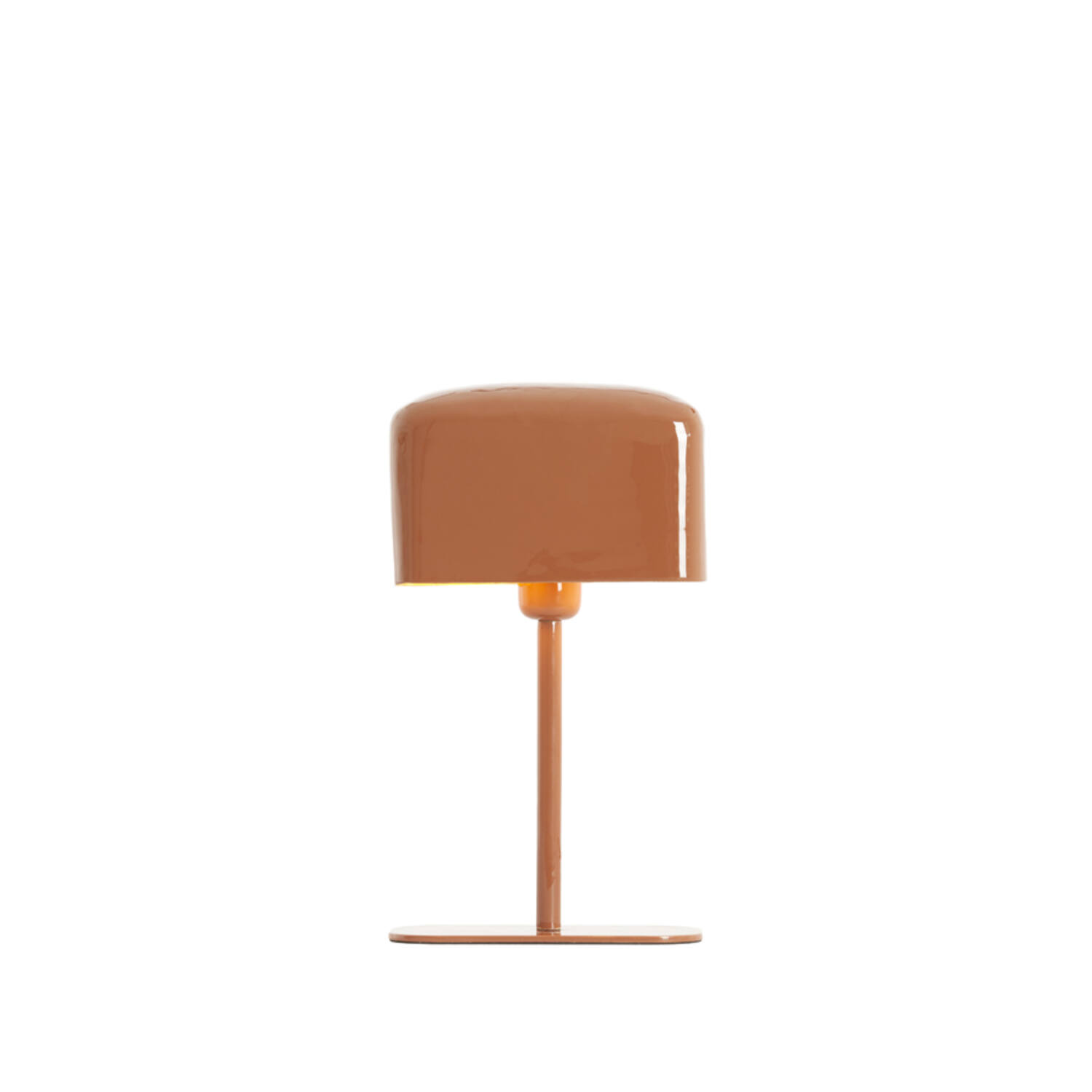 Table lamp 20x10x36 cm ELENIE shiny dark orange