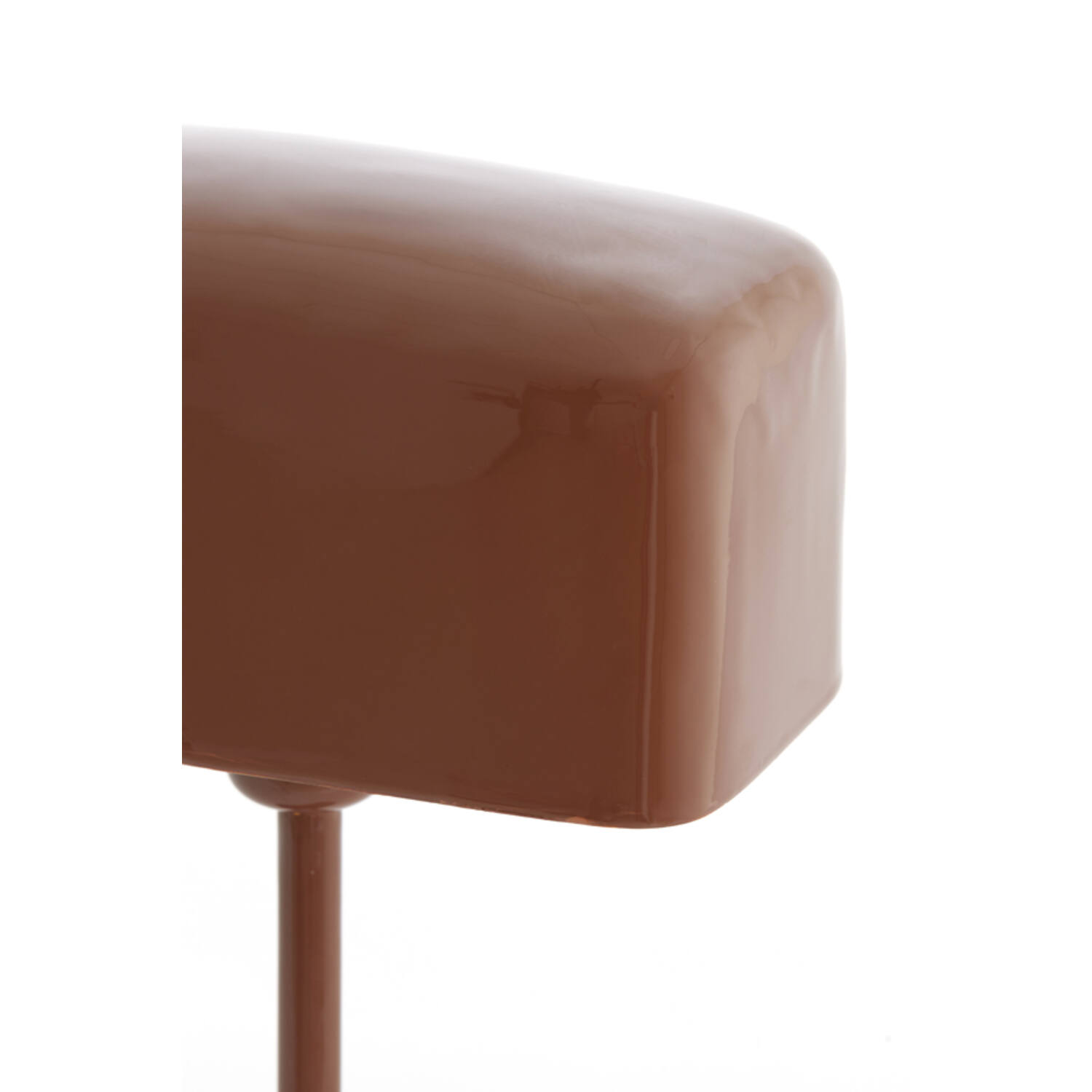 Tafellamp 25x13x48 cm ELENIE glans rood-bruin