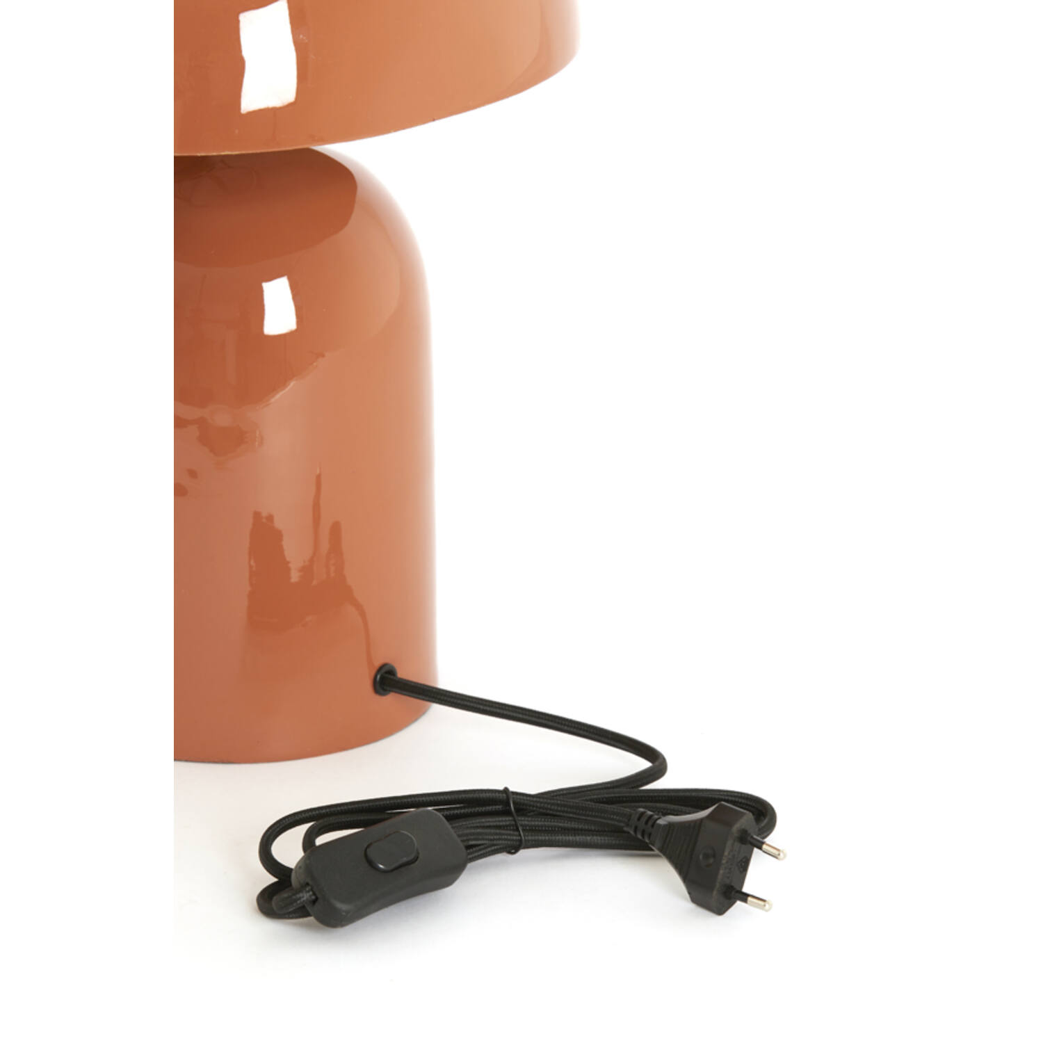 Table lamp 37x26x37 cm TODD shiny dark orange
