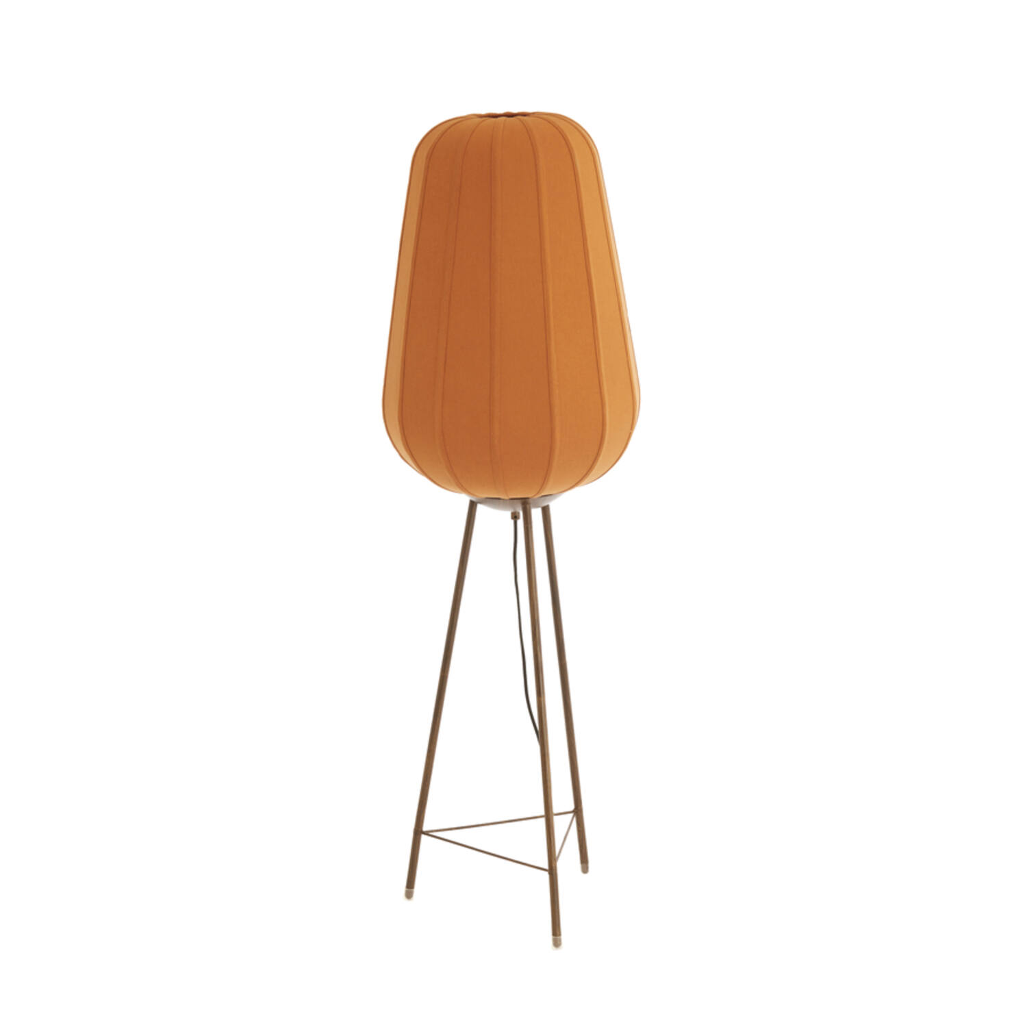 Vloerlamp Ø42x133 cm BIBURY hout print donker bruin+terra