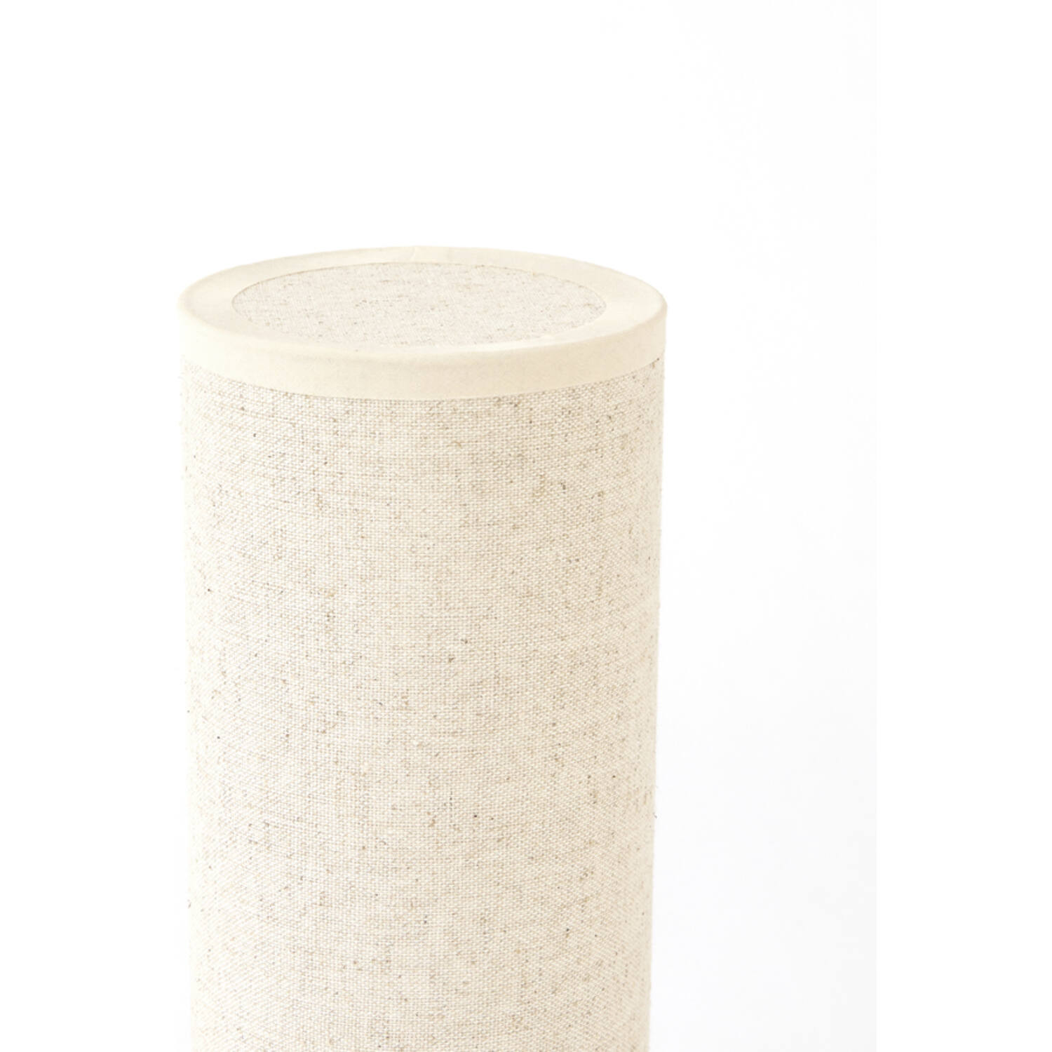 Table lamp LED Ø10x25 cm BRYLO linen natural+wood dark brown