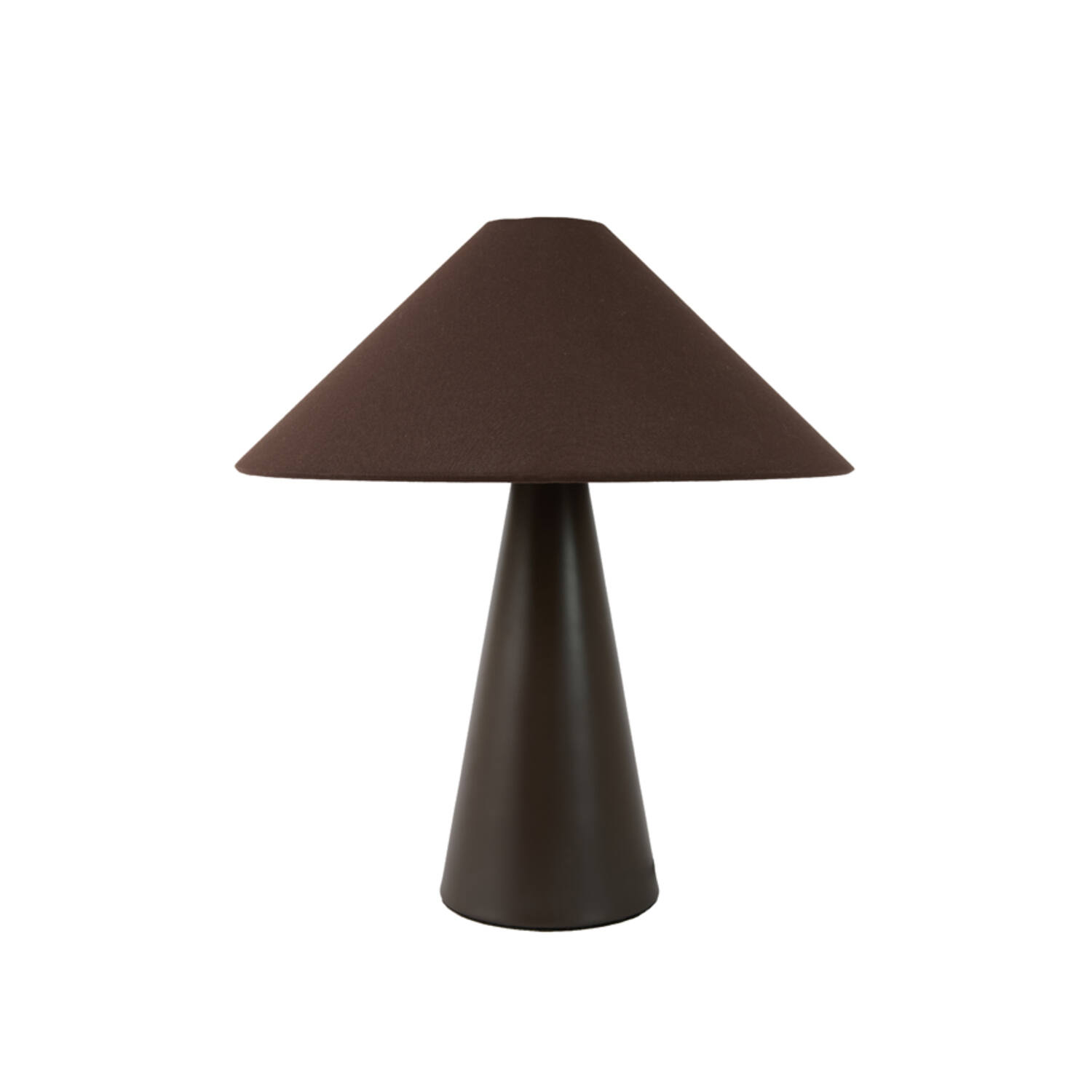 Table lamp E14 Ø40x44,5 cm DOLORE dark brown+linen drk brown