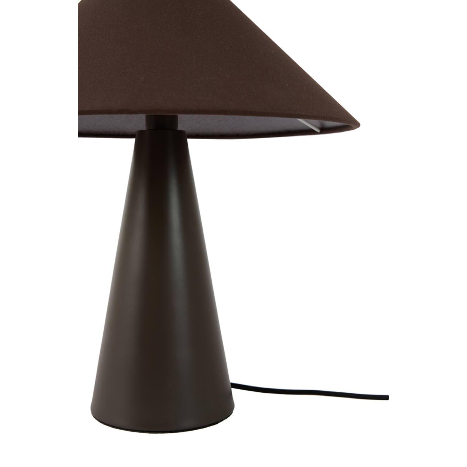 Table lamp E14 Ø40x44,5 cm DOLORE dark brown+linen drk brown