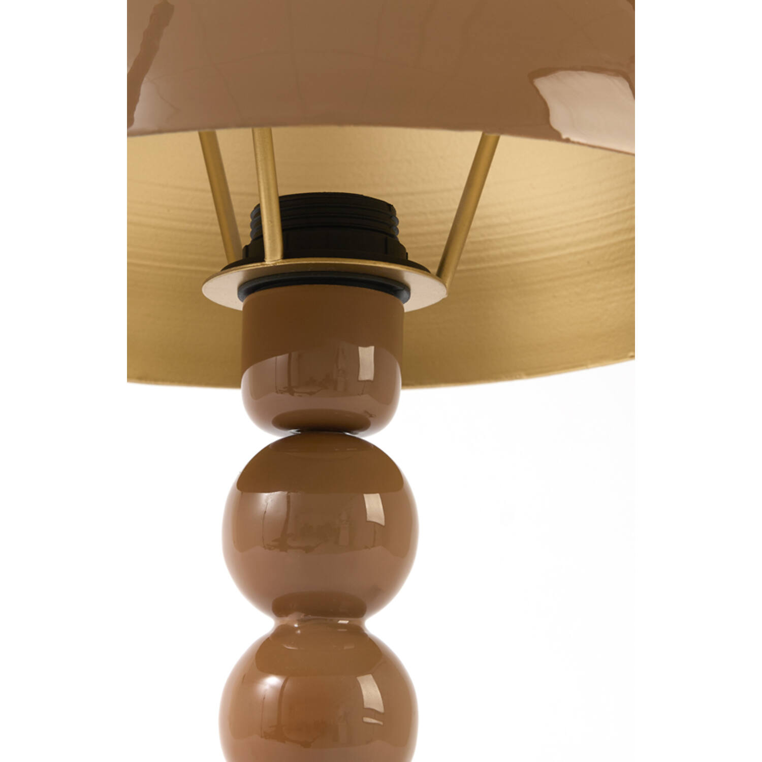 Table lamp Ø26x43 cm KRADINU shiny terra-orange