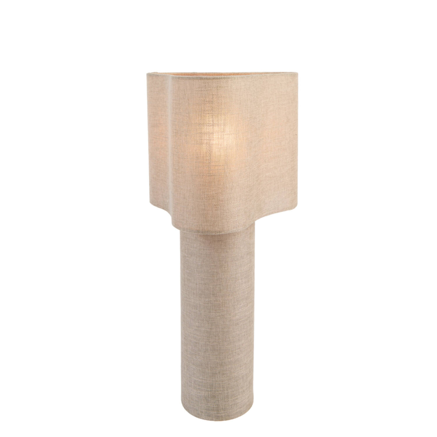 Table lamp Ø25x50 cm BRANY linen light brown