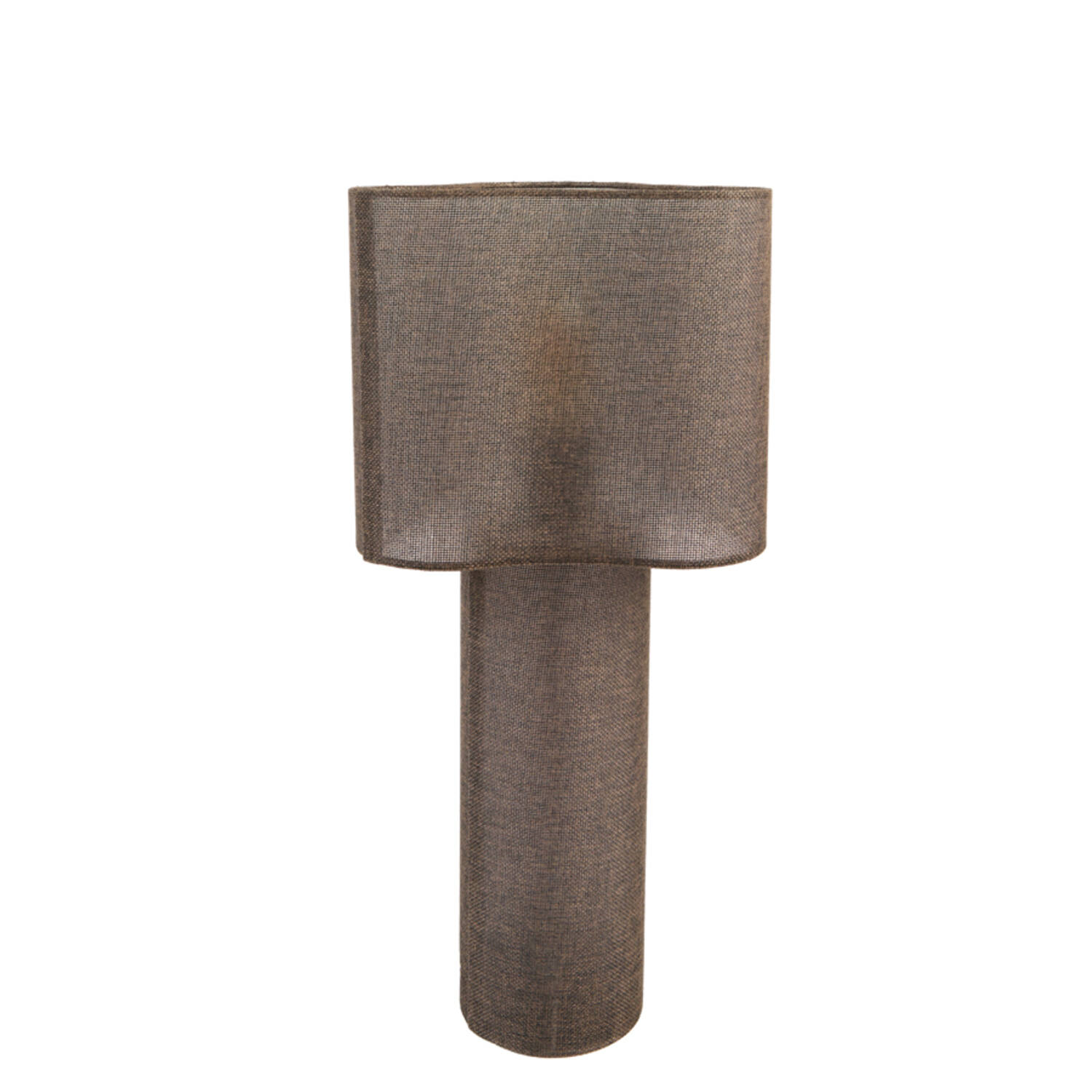 Table lamp Ø25x50 cm BRANY linen dark brown