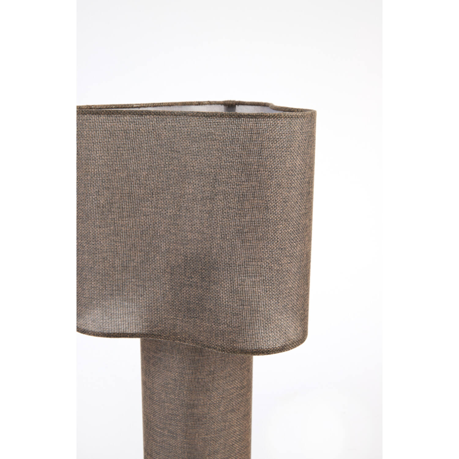 Table lamp Ø25x50 cm BRANY linen dark brown