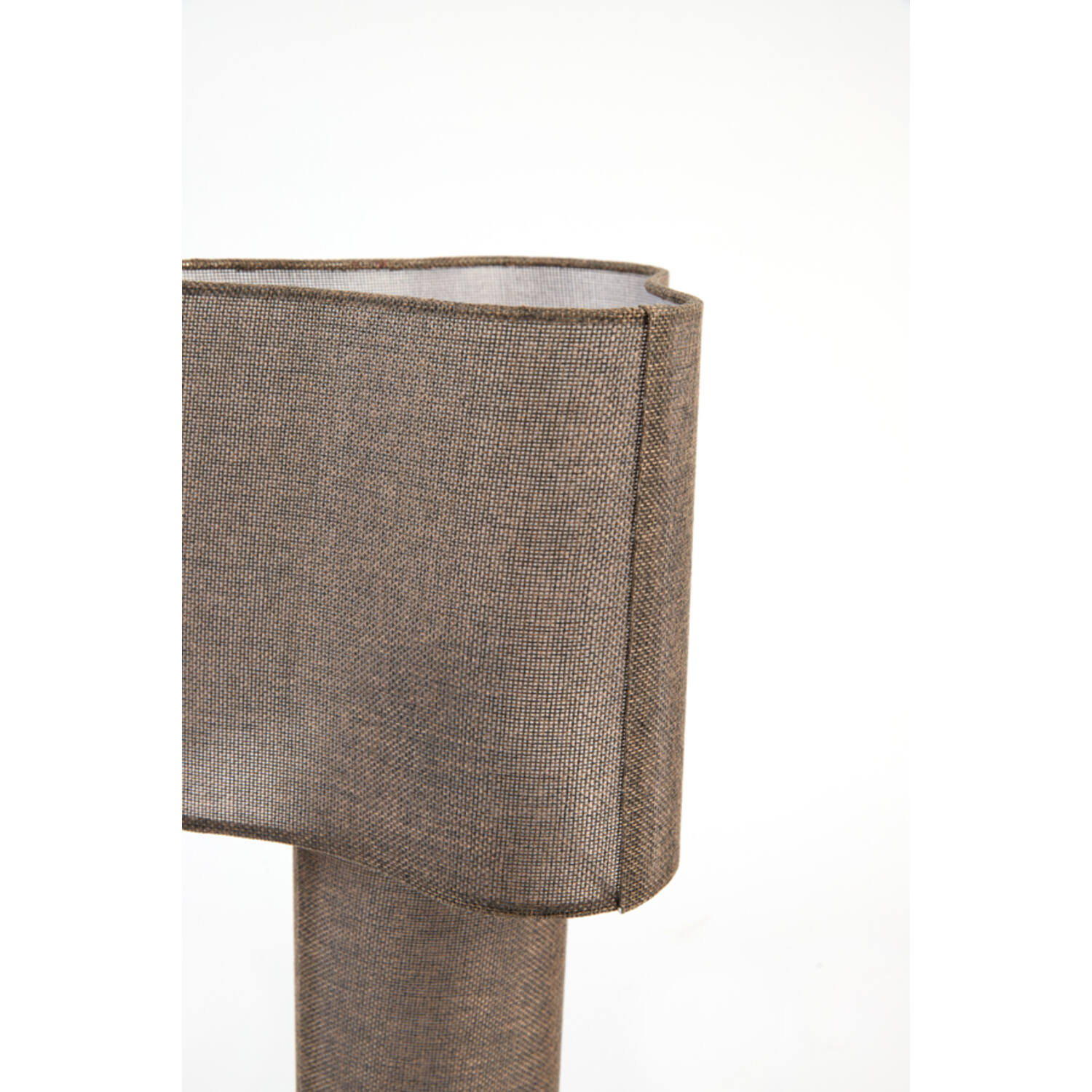 Table lamp Ø25x50 cm BRANY linen dark brown