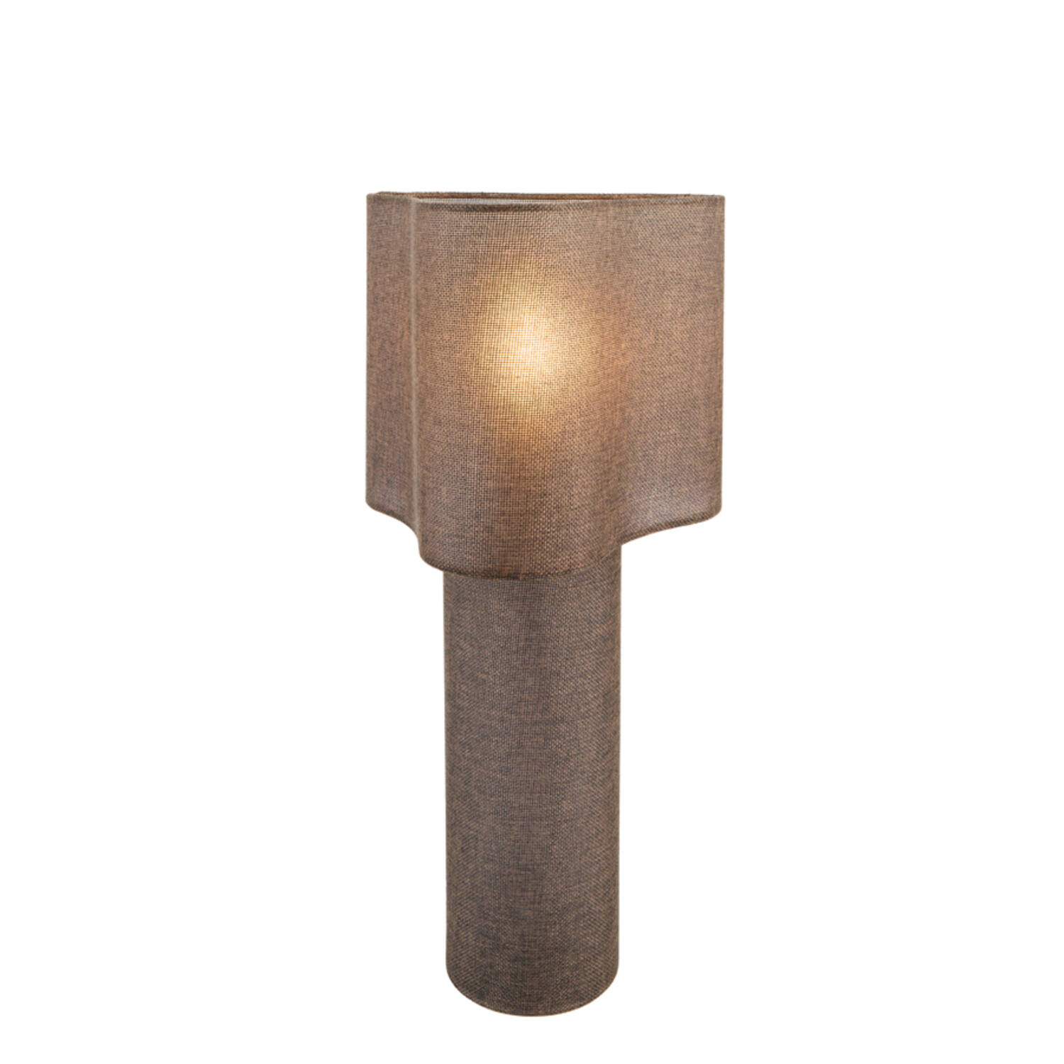 Table lamp Ø25x50 cm BRANY linen dark brown