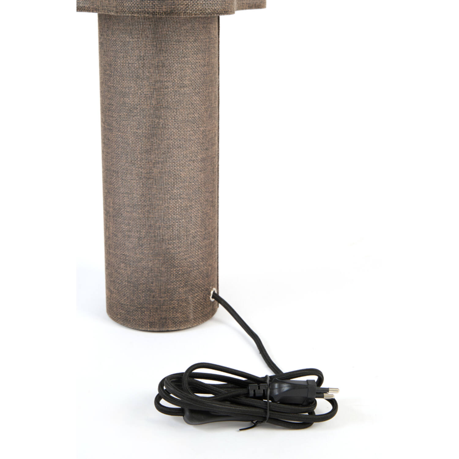 Table lamp Ø25x50 cm BRANY linen dark brown