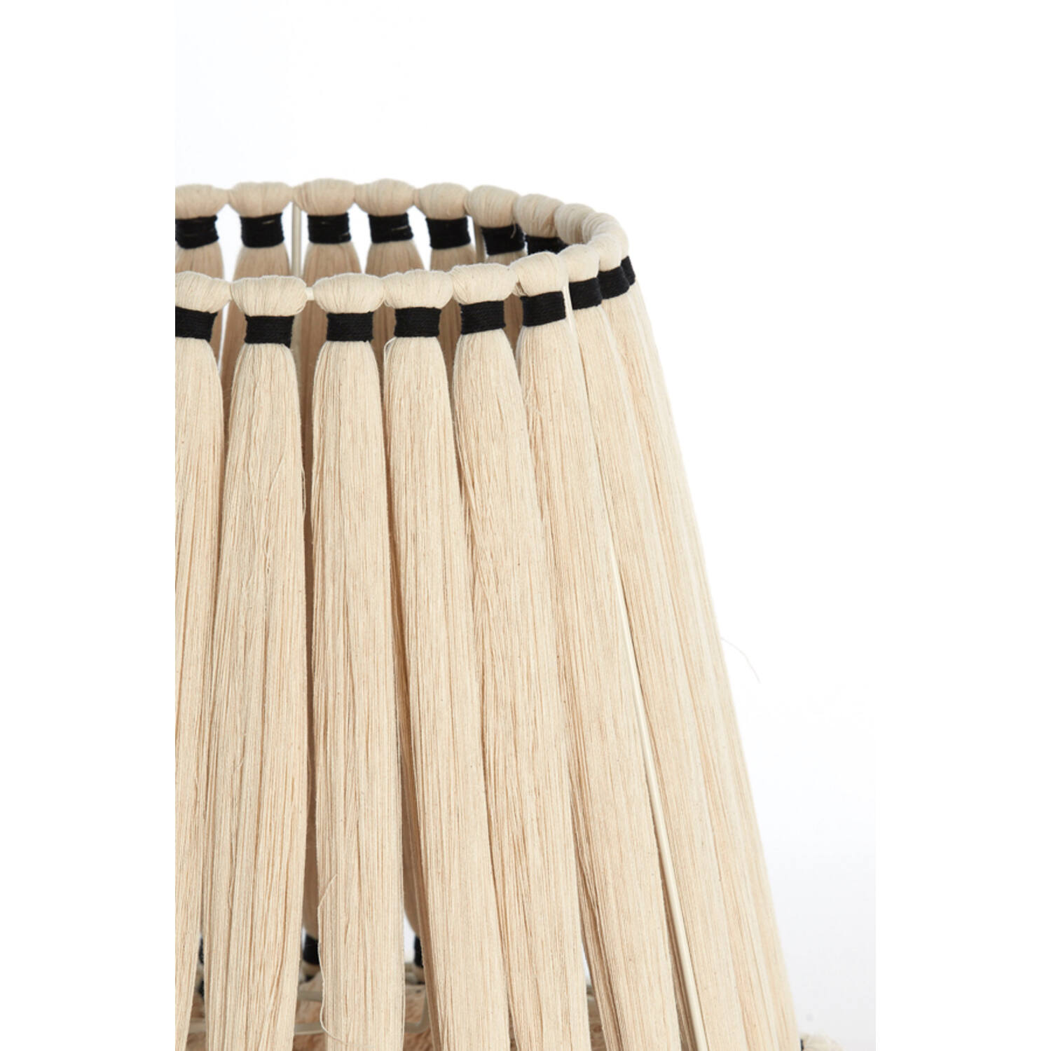 Kap drum Ø41x42 cm LOA crème+zwart