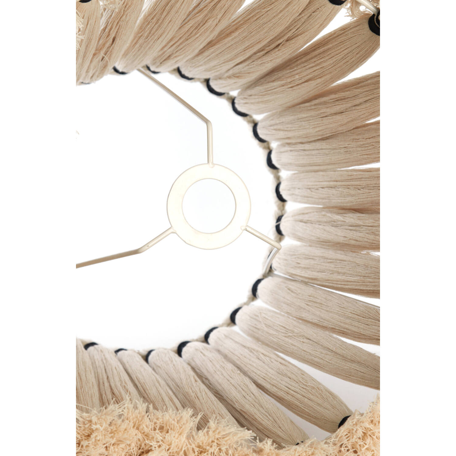 Kap drum Ø41x42 cm LOA crème+zwart