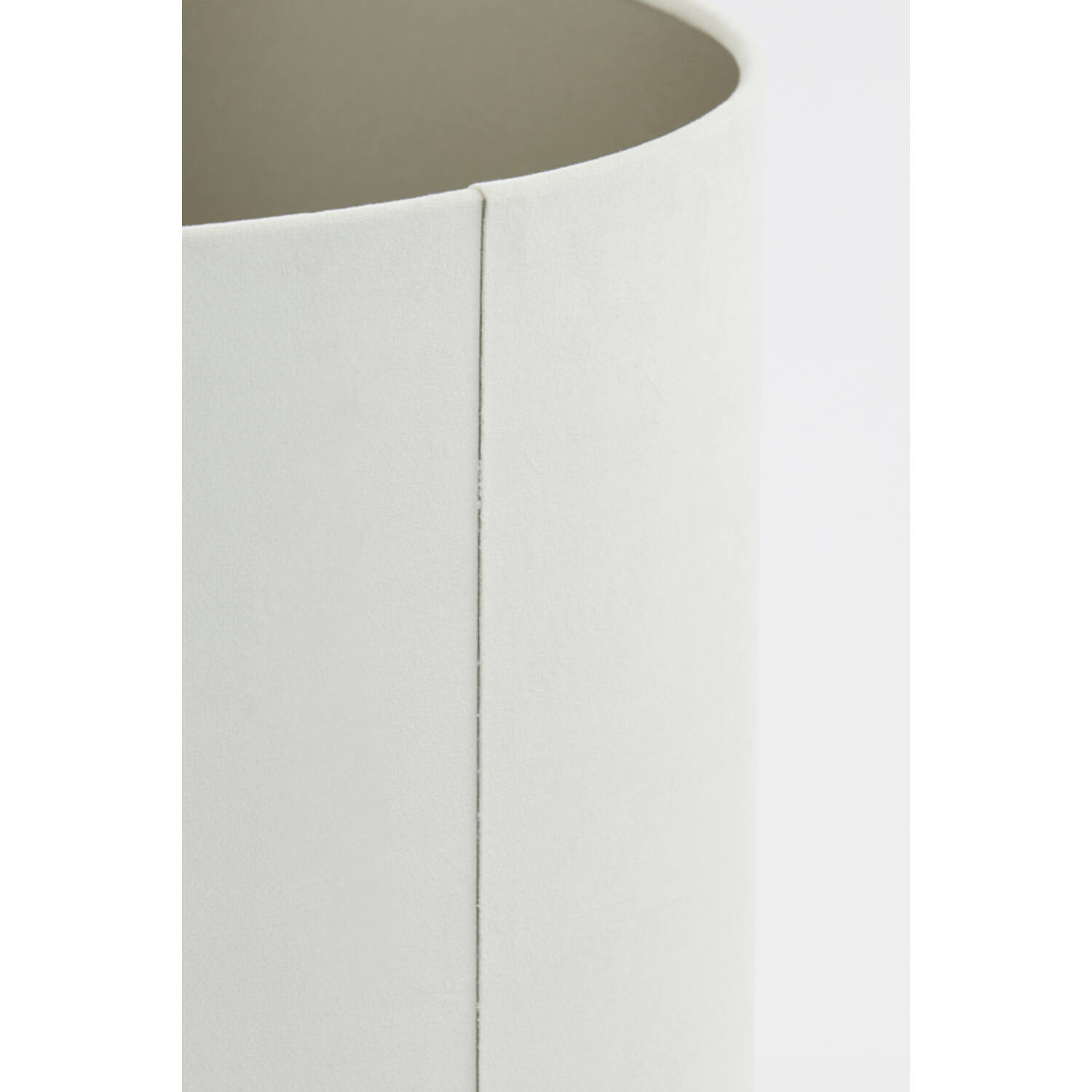 Kap cilinder 20-20-15 cm VELOURS off white