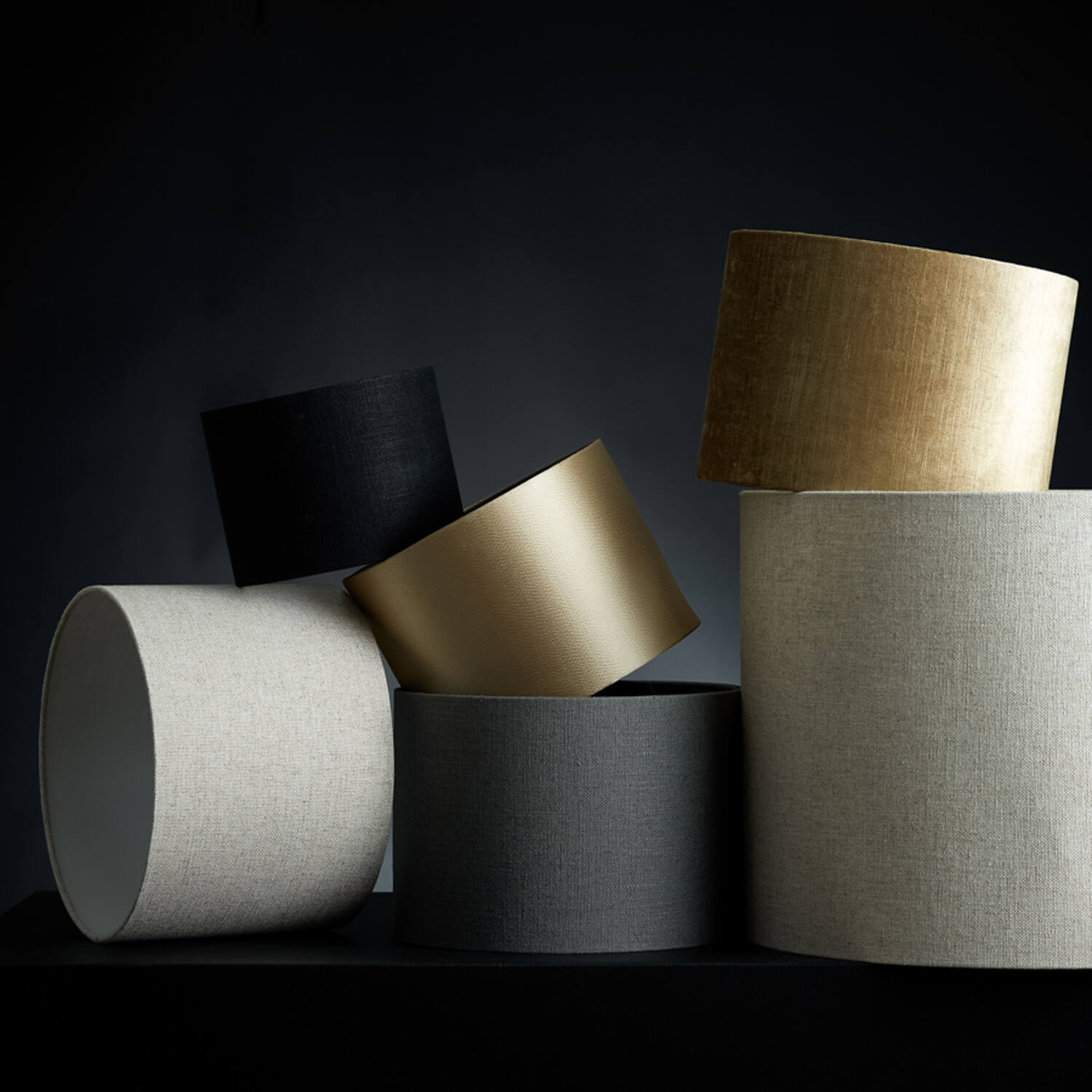 Shade cylinder 20-20-15 cm LIVIGNO black