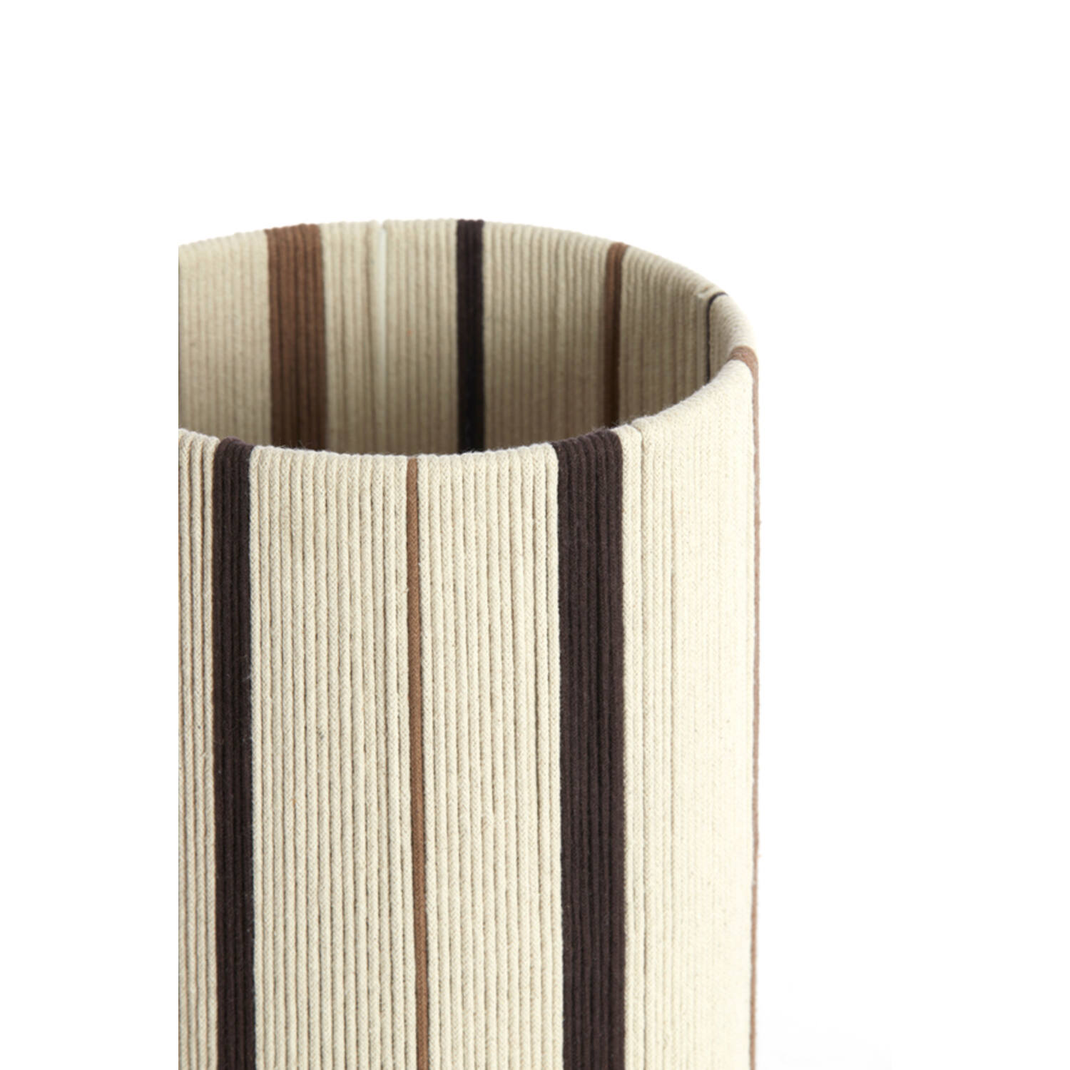 Kap cilinder 20-20-30 cm MEDAN crème+bruin+donker bruin
