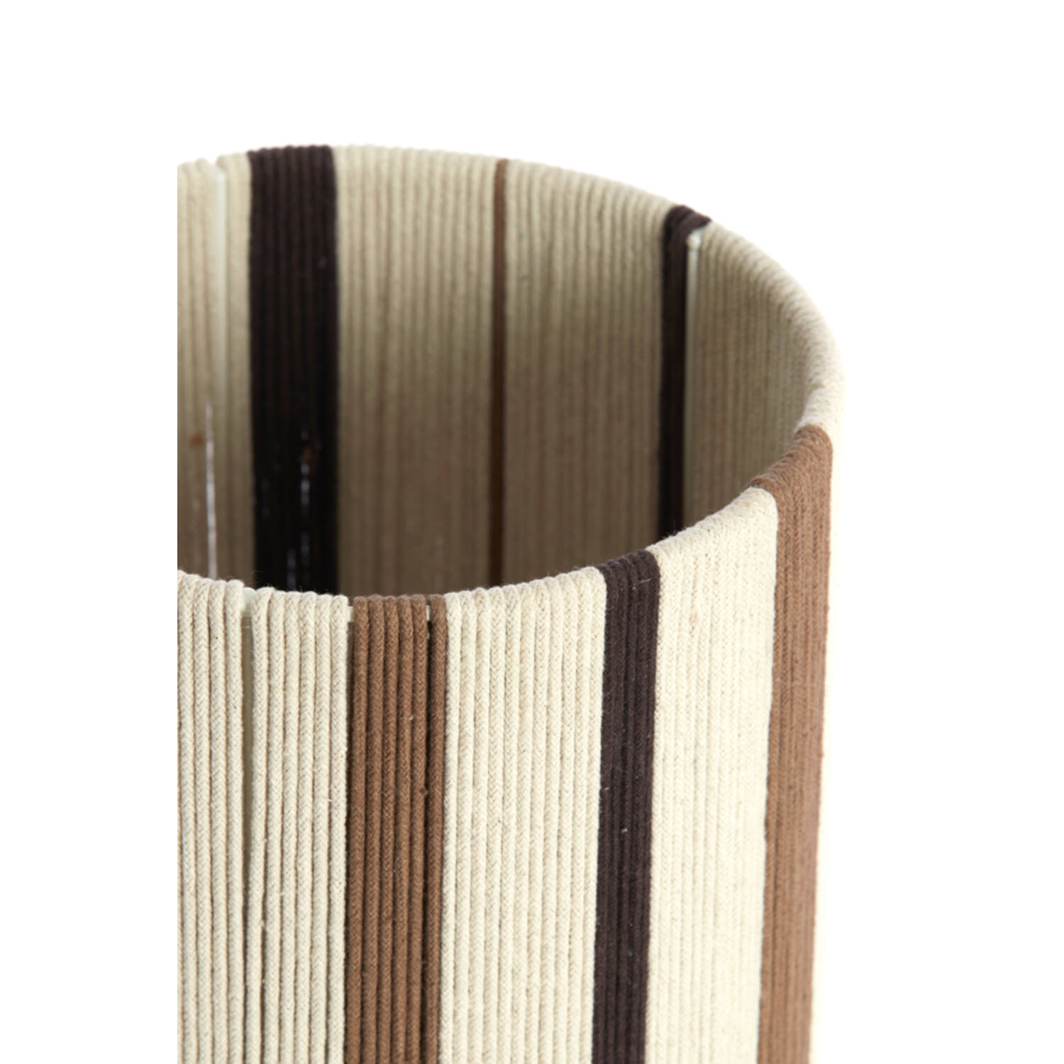 Kap cilinder 20-20-30 cm MEDAN crème+bruin+donker bruin